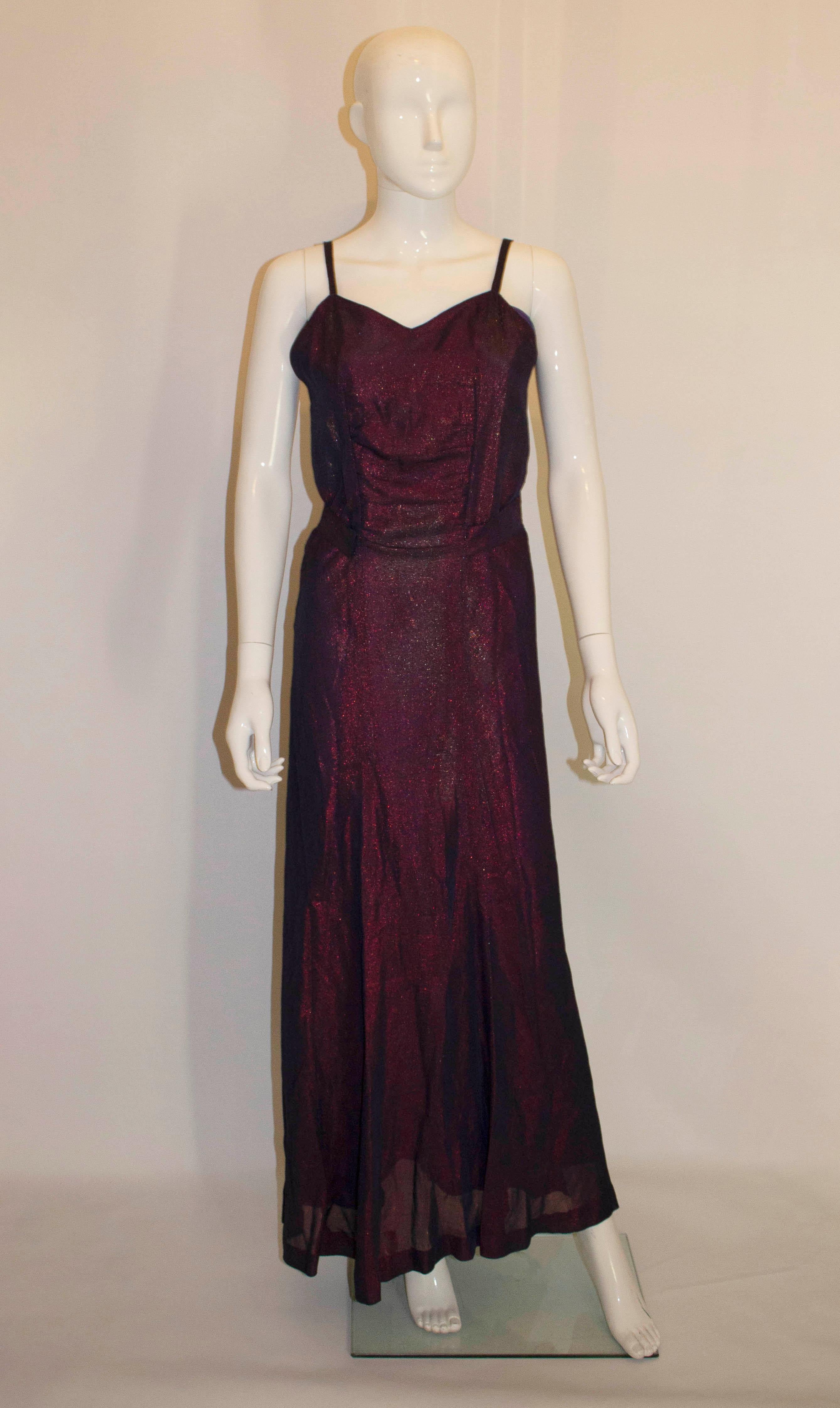 morgan and co red vintage dress