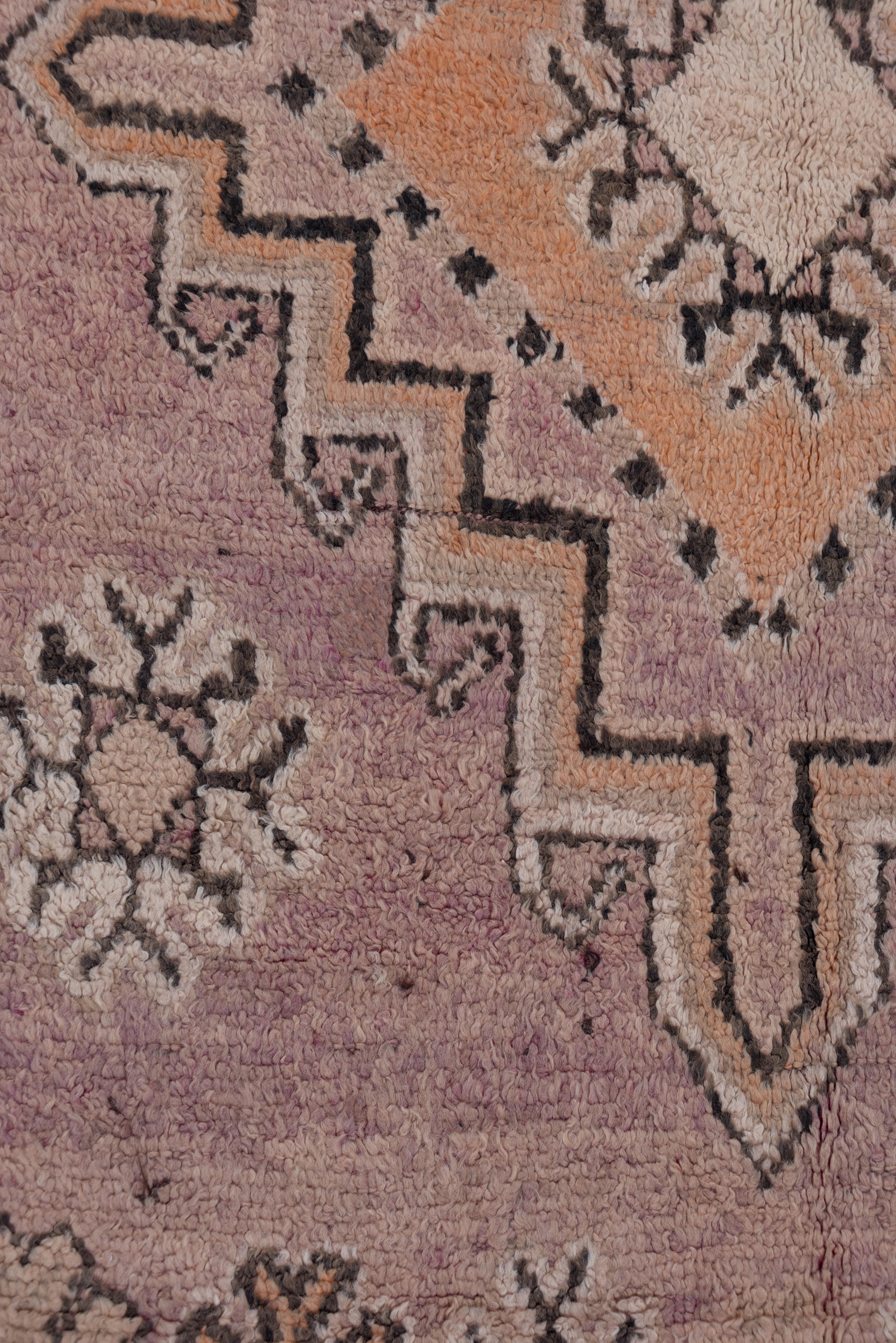 Mid-20th Century Vintage Purple Moroccan Gallery Carpet For Sale