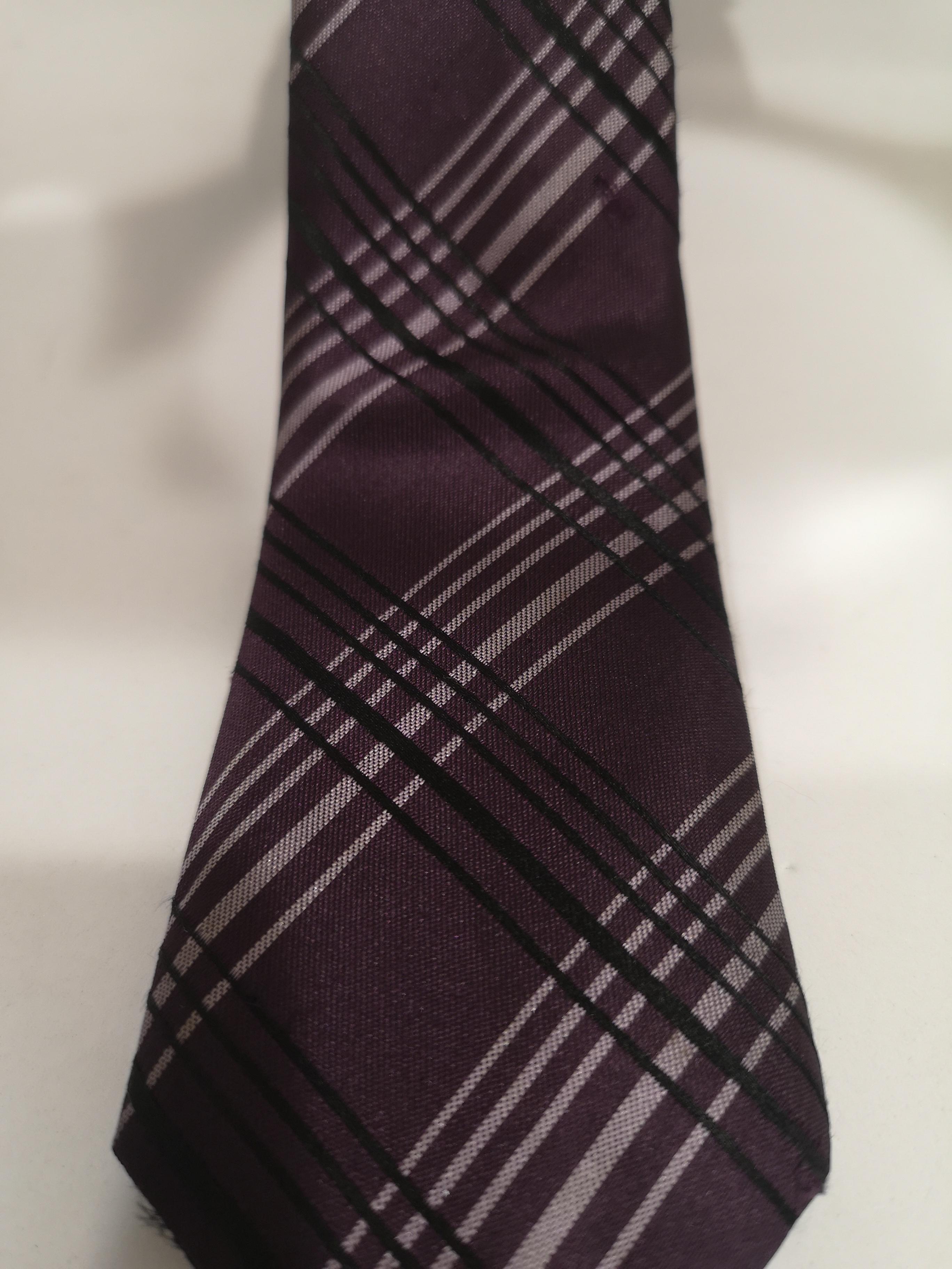 Women's or Men's Vintage purple multicoloured tie
