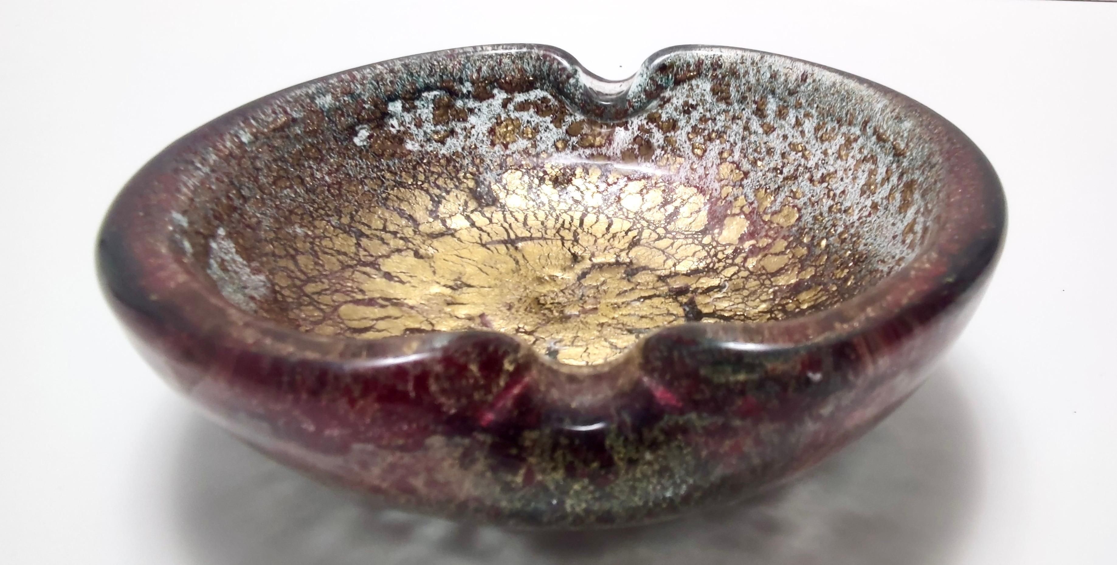 Vintage Purple Murano Glass Ashtray-Catchall by Ercole Barovier mod. 