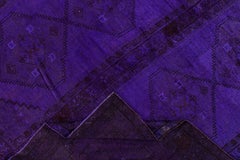 Vintage Purple Overdyed Khotan Style Rug