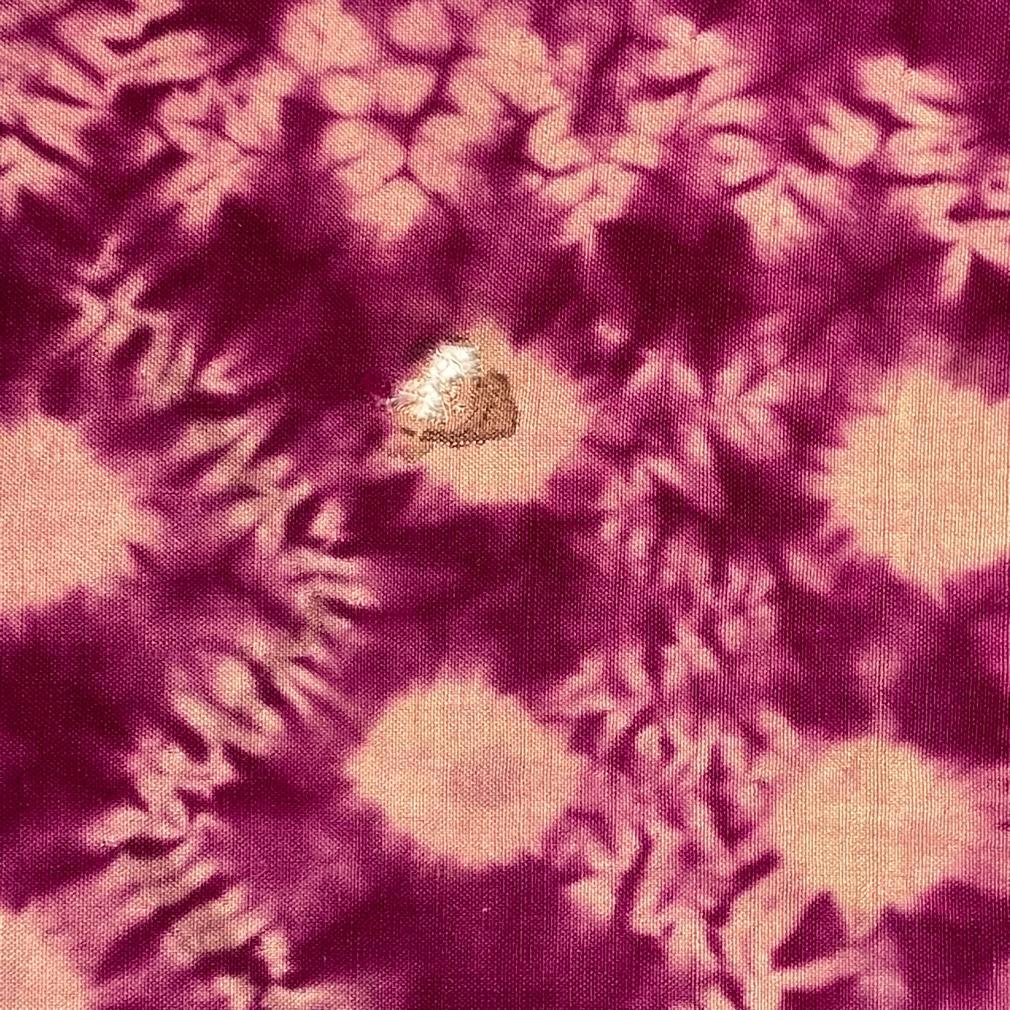 Vintage Purple Plangi and Tritik Silk Shawl, Palembang, Sumatra. For Sale 10