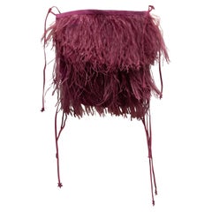 Vintage Purple Sleeveless Feather Top