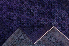 Vintage Purple Tabriz Carpet