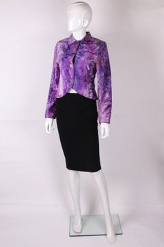 Vintage Biba Purple Velvet Jacket