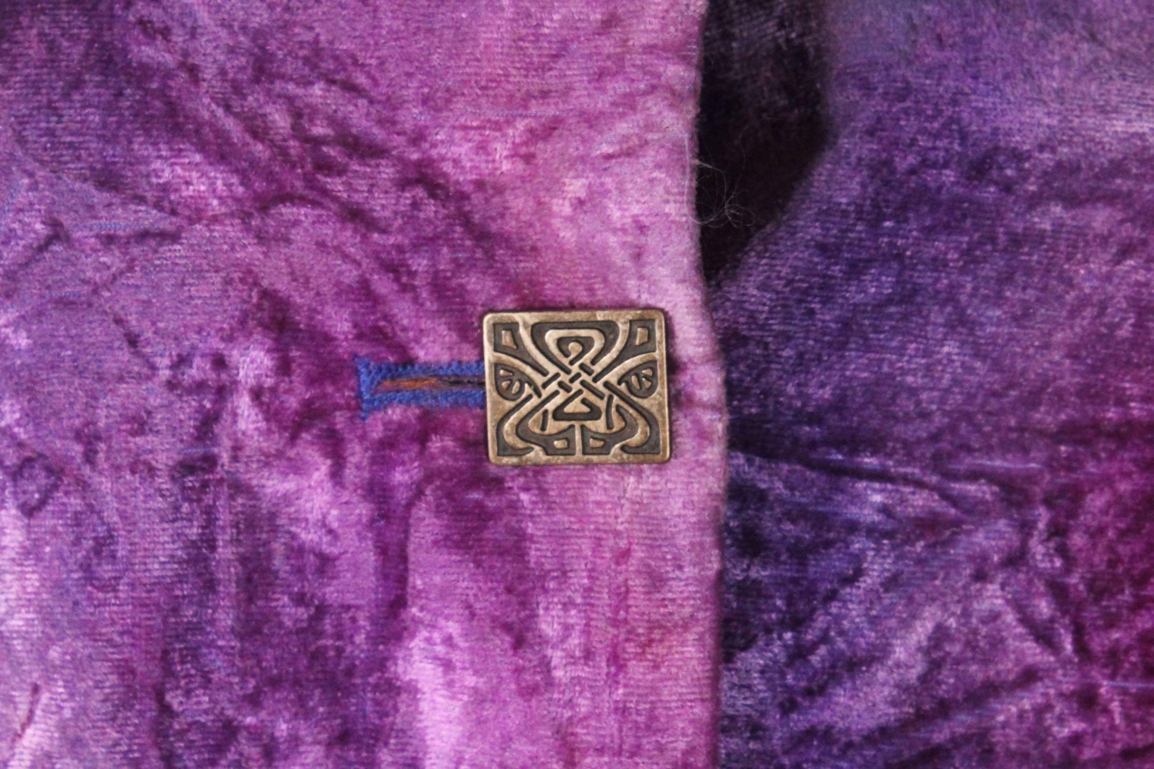 Women's Vintage Biba Purple Velvet Jacket For Sale