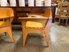 Vintage Puzzle Chairs, Birch Plywood by David Kawecki, Postmodern, 1990s