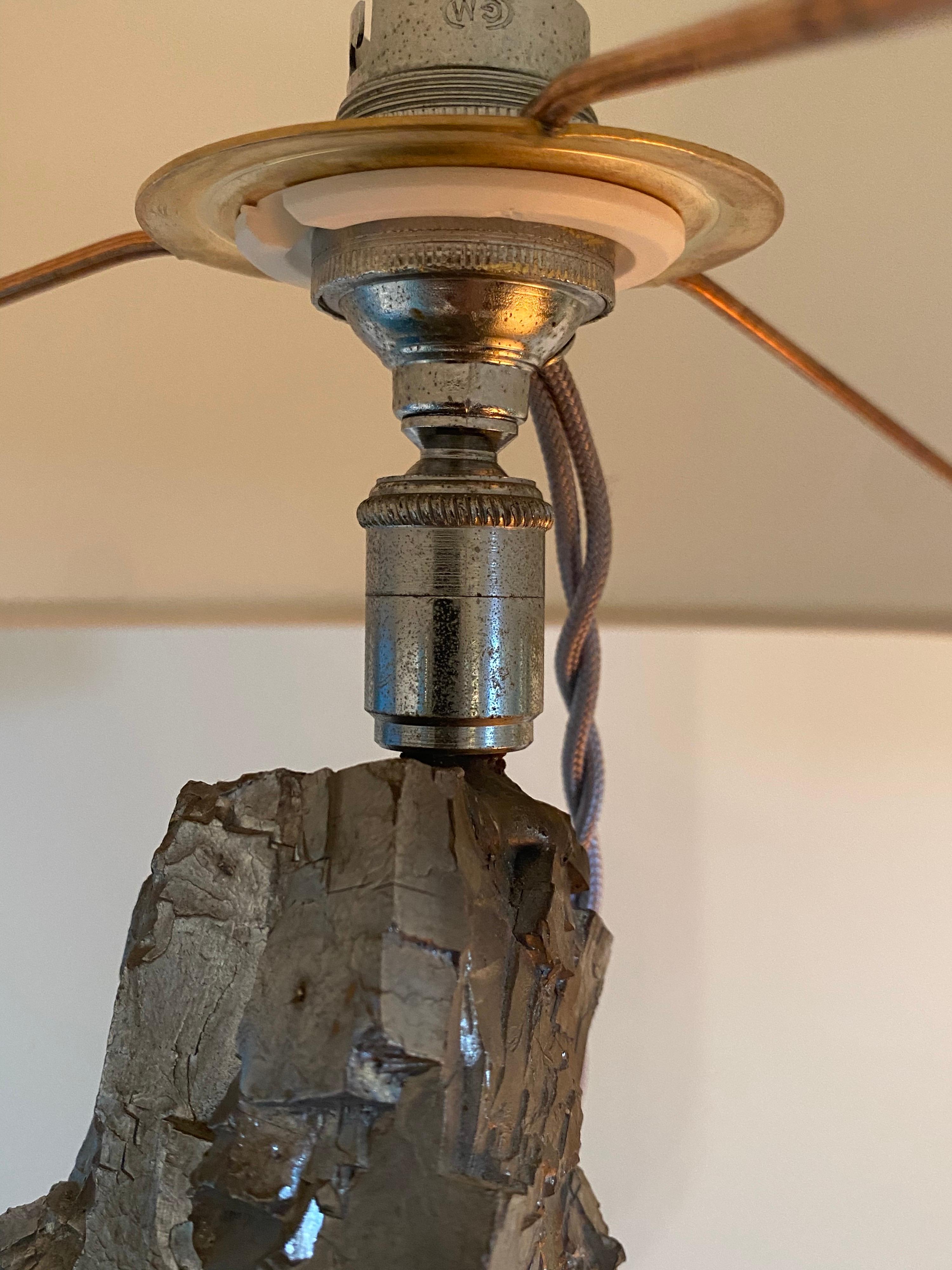 Vintage Pyrite Rock Lamp 3