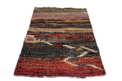 Vintage Qashqa'i Gabbeh Rug with Abstract Geometric Pattern