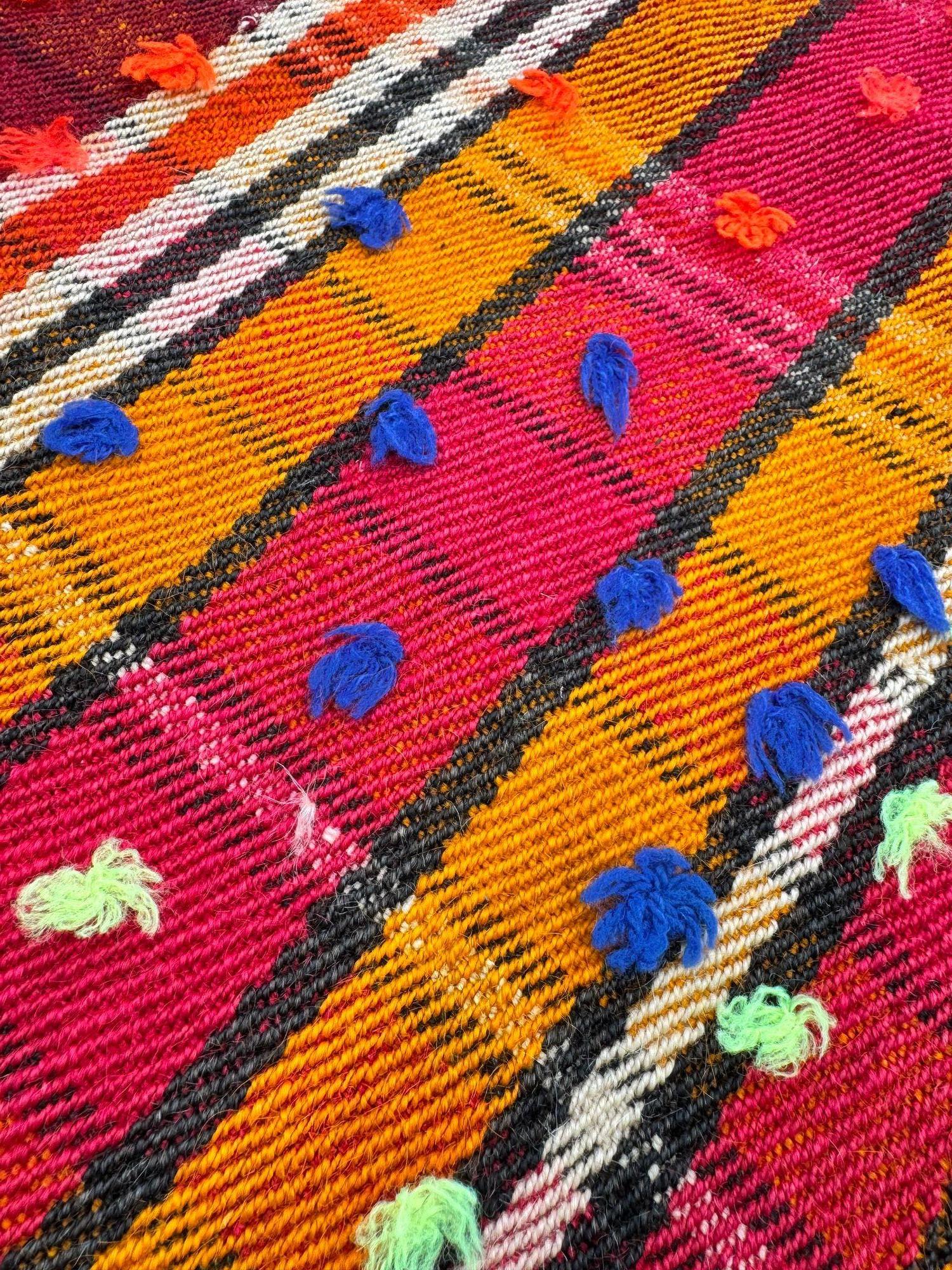 Vintage Qashqai Jajim Kelim 2,23m x 1,50m im Angebot 5