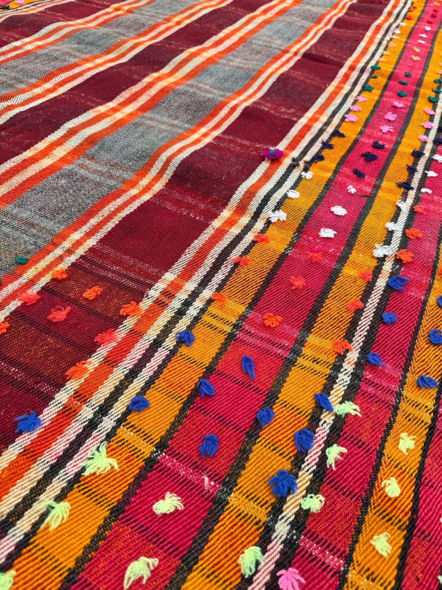 Vintage Qashqai Jajim Kelim 2,23m x 1,50m im Angebot 4