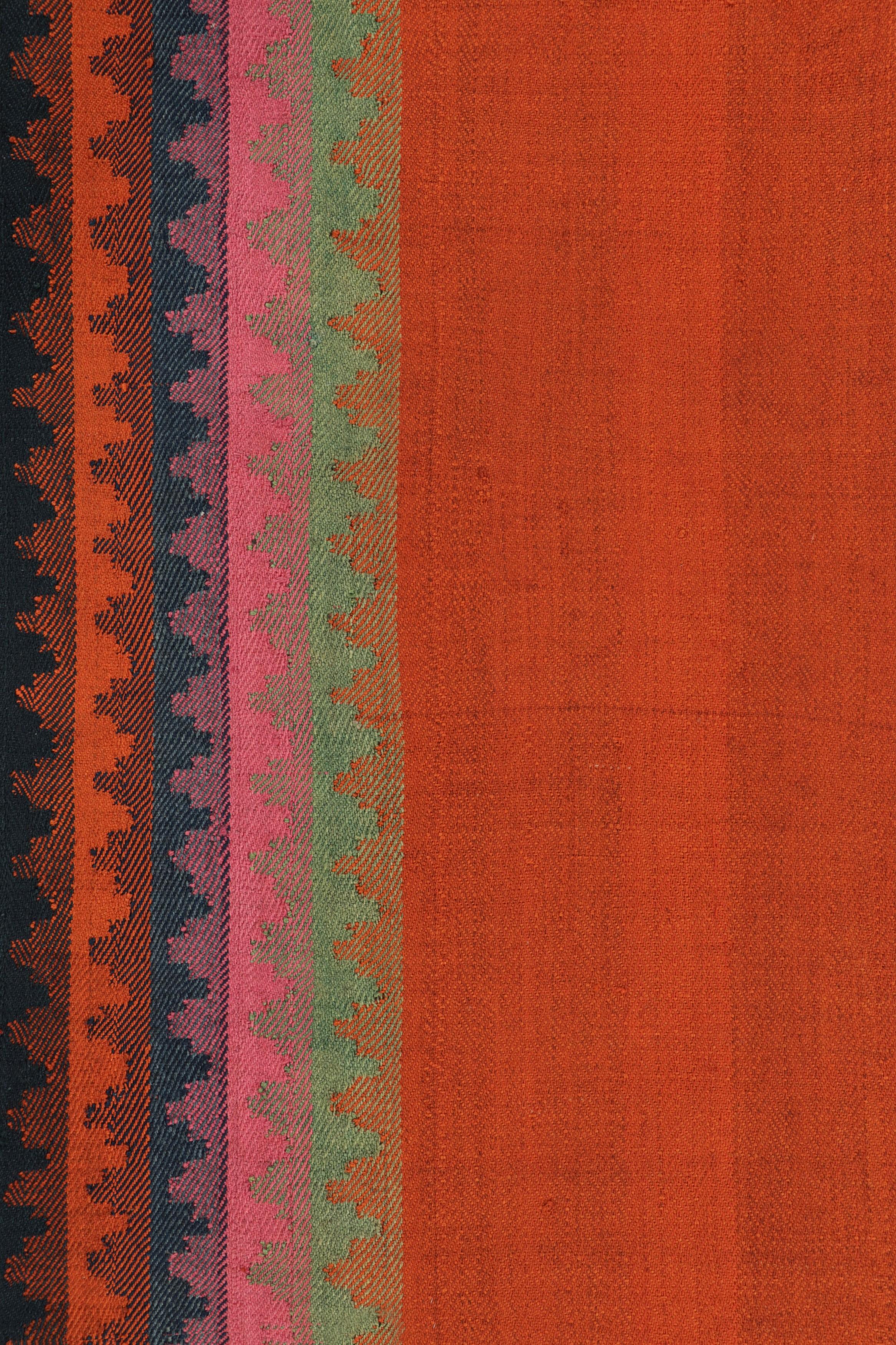 Vintage Qashqai Persischer Kilim in Rot-, Orange- und Blautönen - Rug & Kilim (Mitte des 20. Jahrhunderts) im Angebot