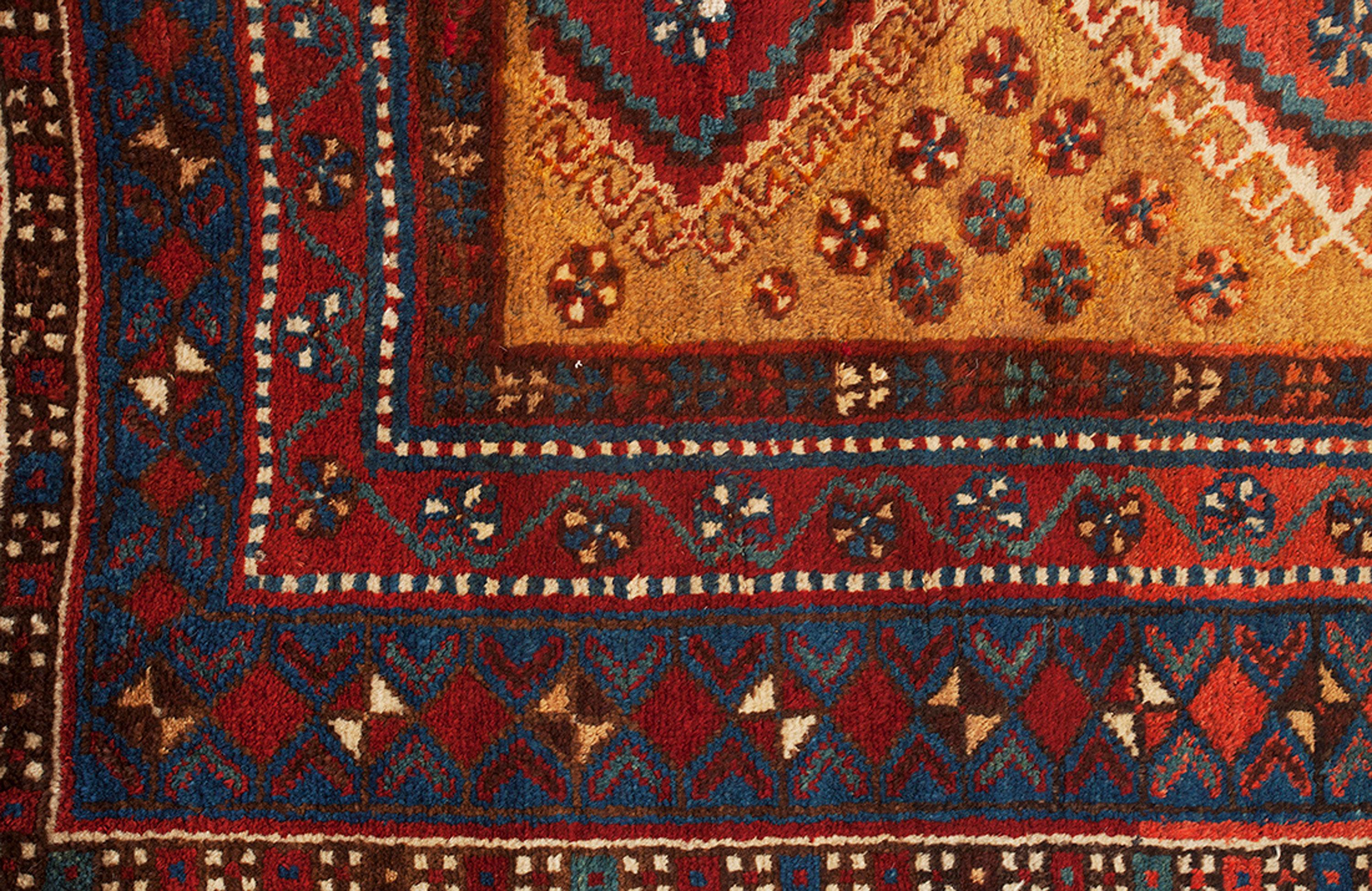 XX secolo Tappeto vintage Qashqai 268x122cm in vendita