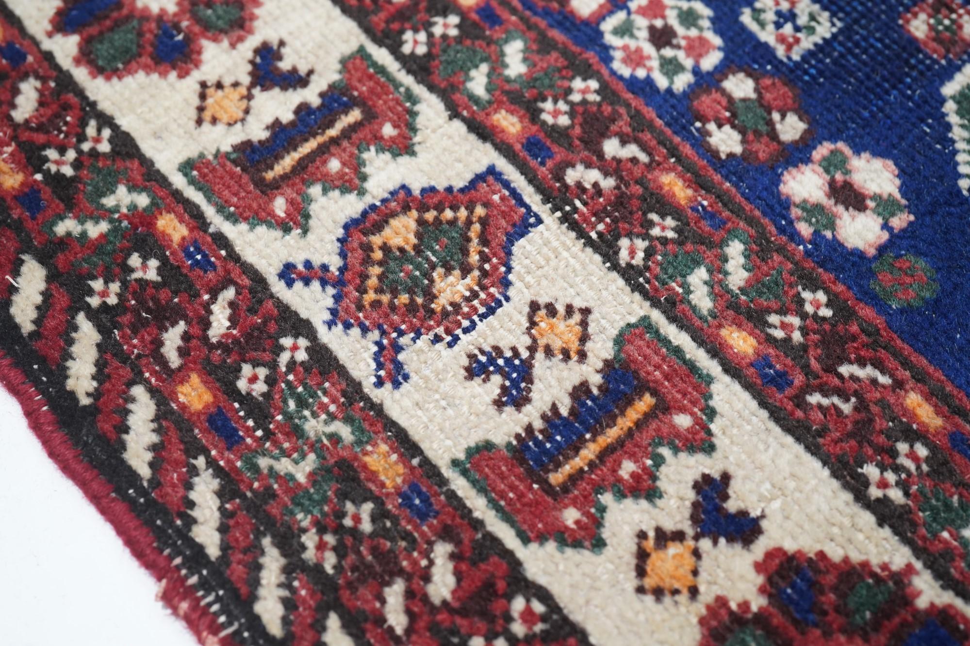 Mid-17th Century Vintage Qashqai Rug For Sale