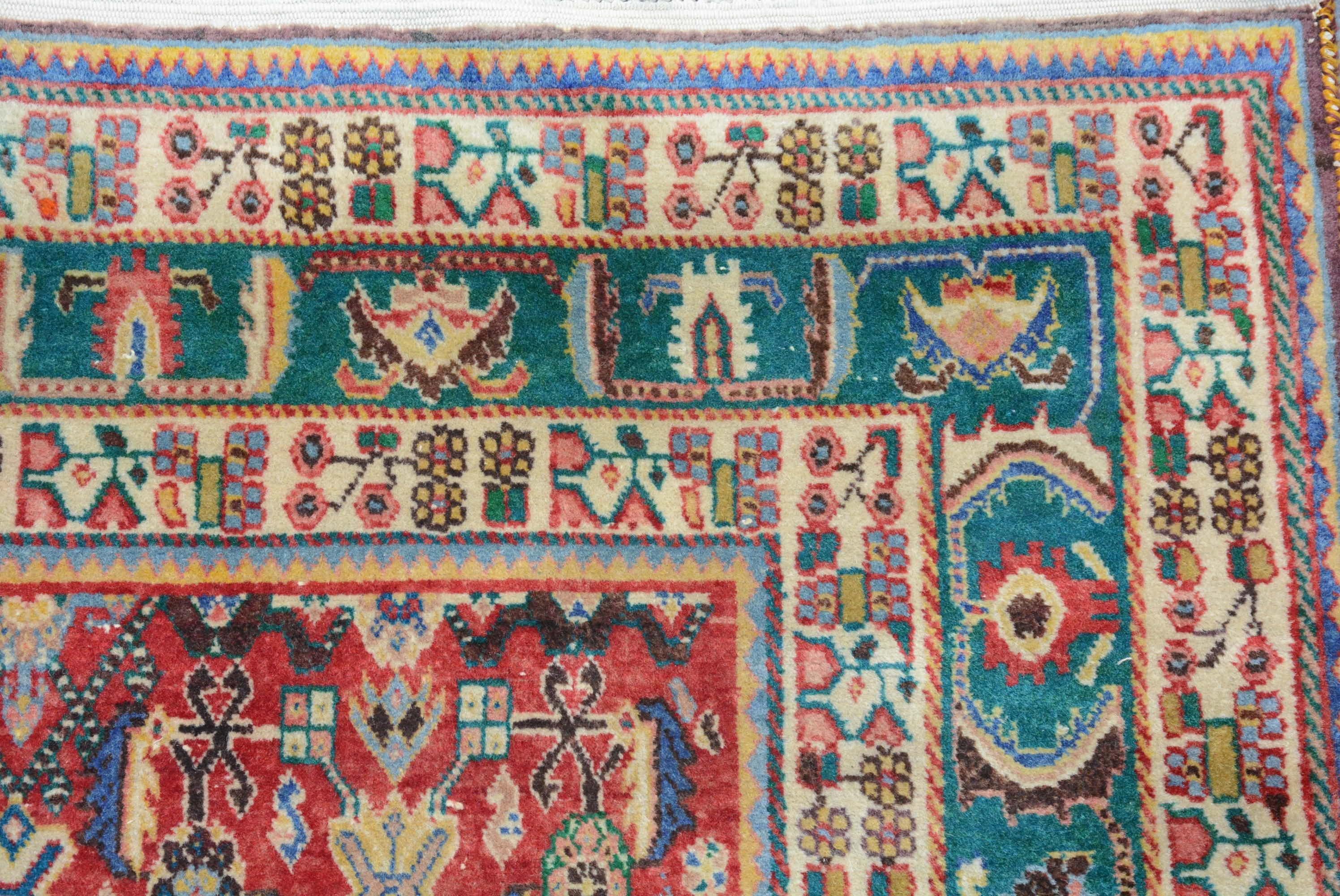 Persian Vintage Qashqai Shiraz Carpet For Sale