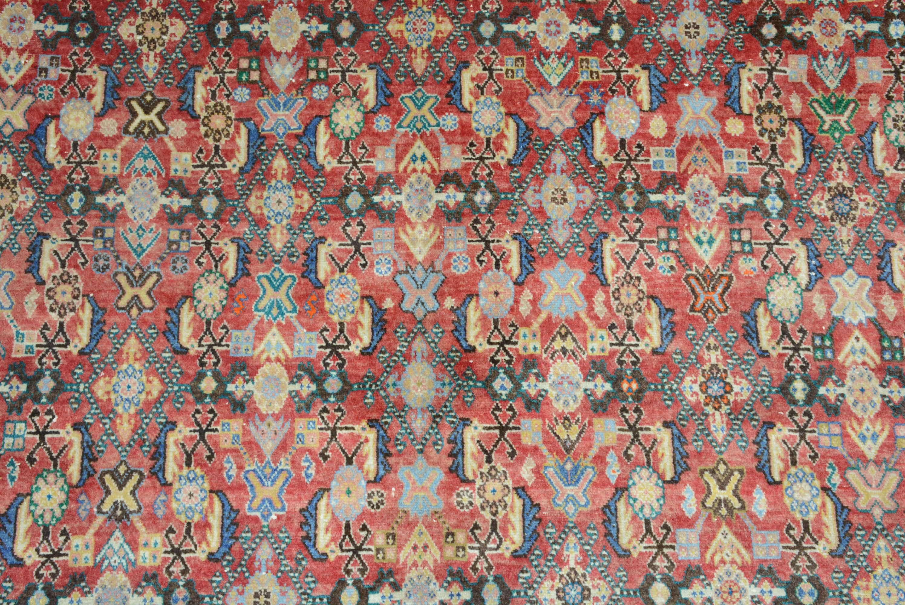 Woven Vintage Qashqai Shiraz Carpet For Sale