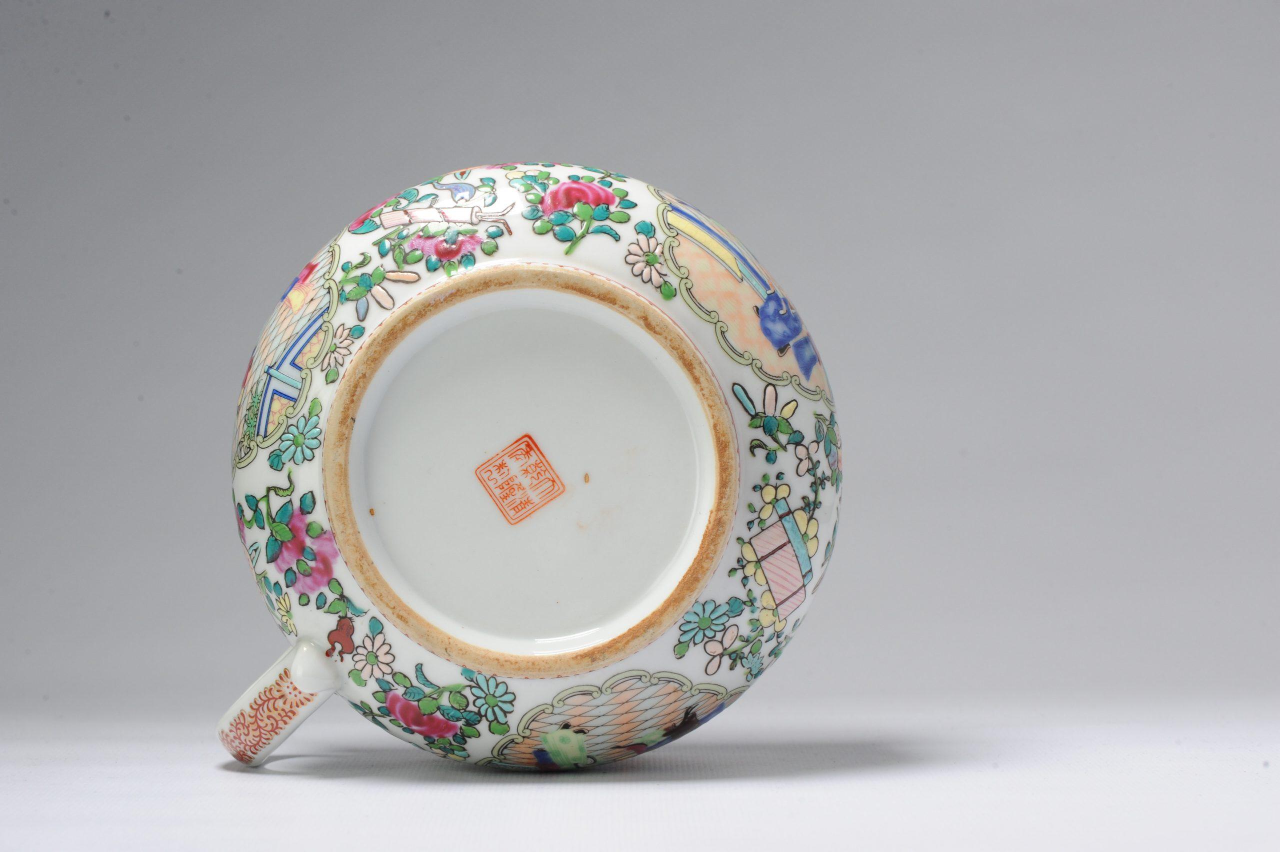 Chinesische Qianlong Famille-Rose-Übertöpfe, Chinesisches Porzellan, markiert, 20. Jahrhundert im Angebot 1