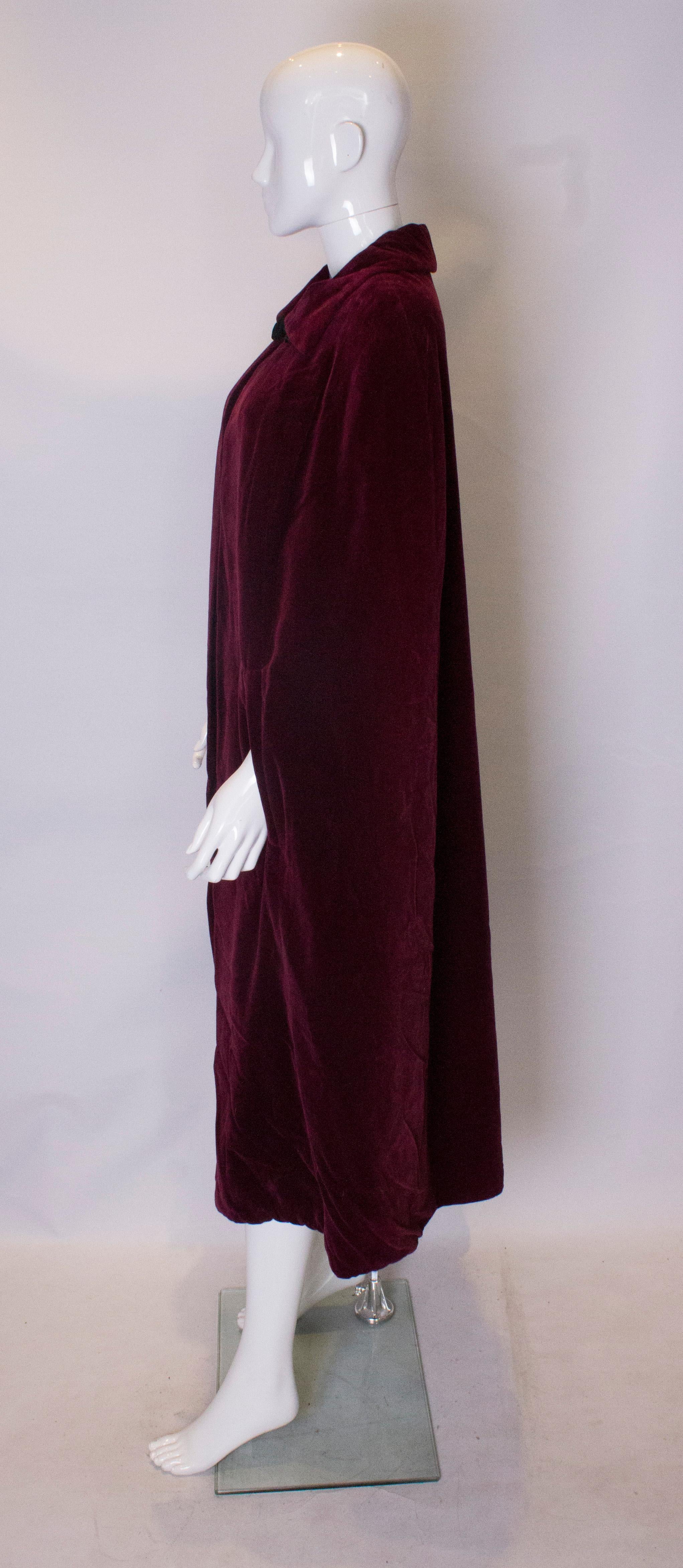Women's Vintage Quad Velvet Cape For Sale