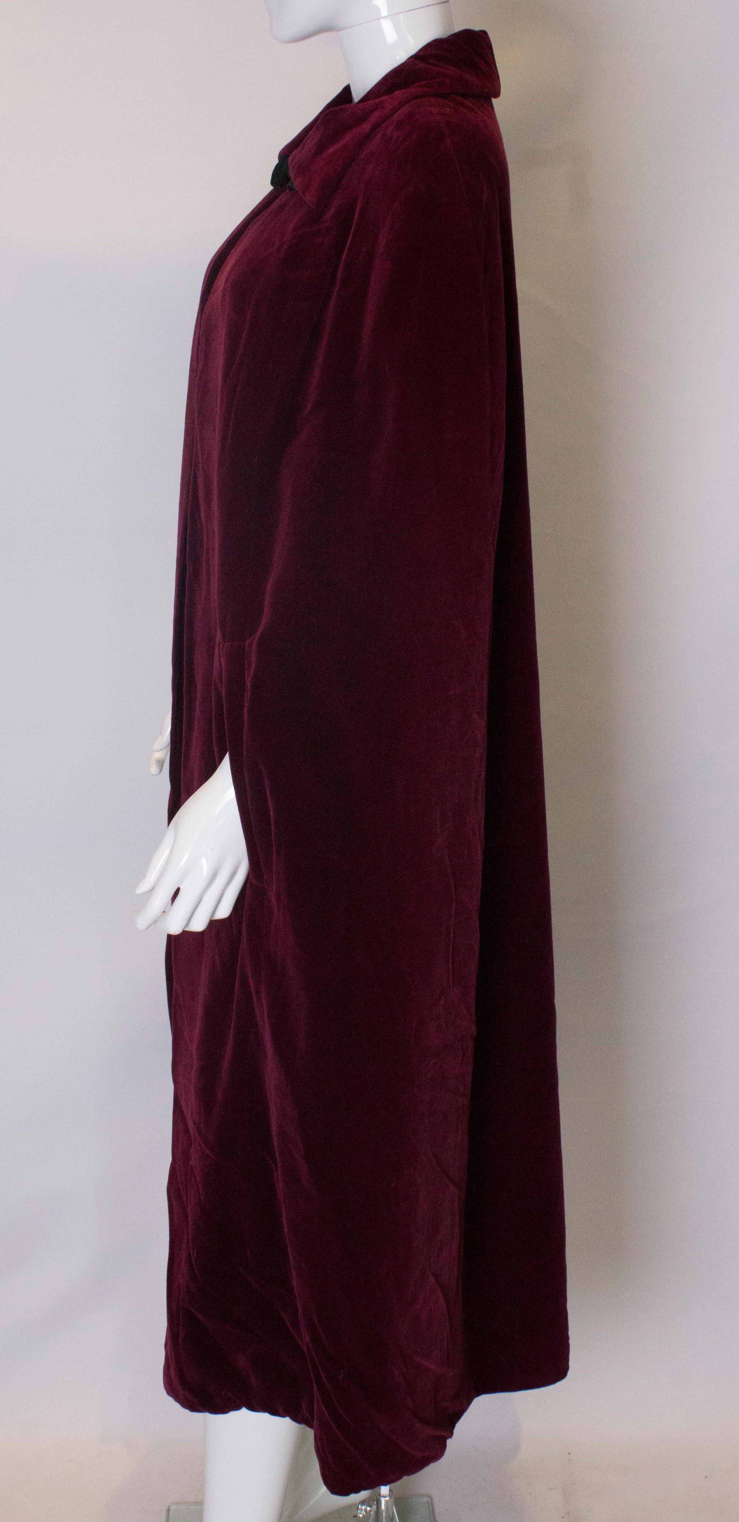 Vintage Quad Velvet Cape For Sale 1