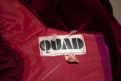 Vintage Quad Velvet Gown with Statement Sleaves