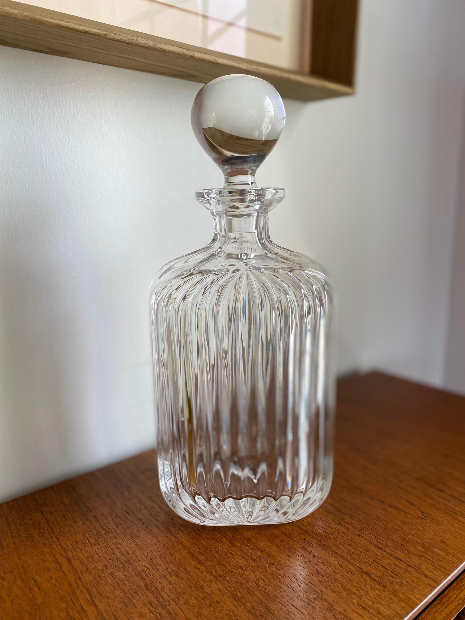 Hand-Crafted Vintage Quadra Crystal Decanter by Villeroy & Boch