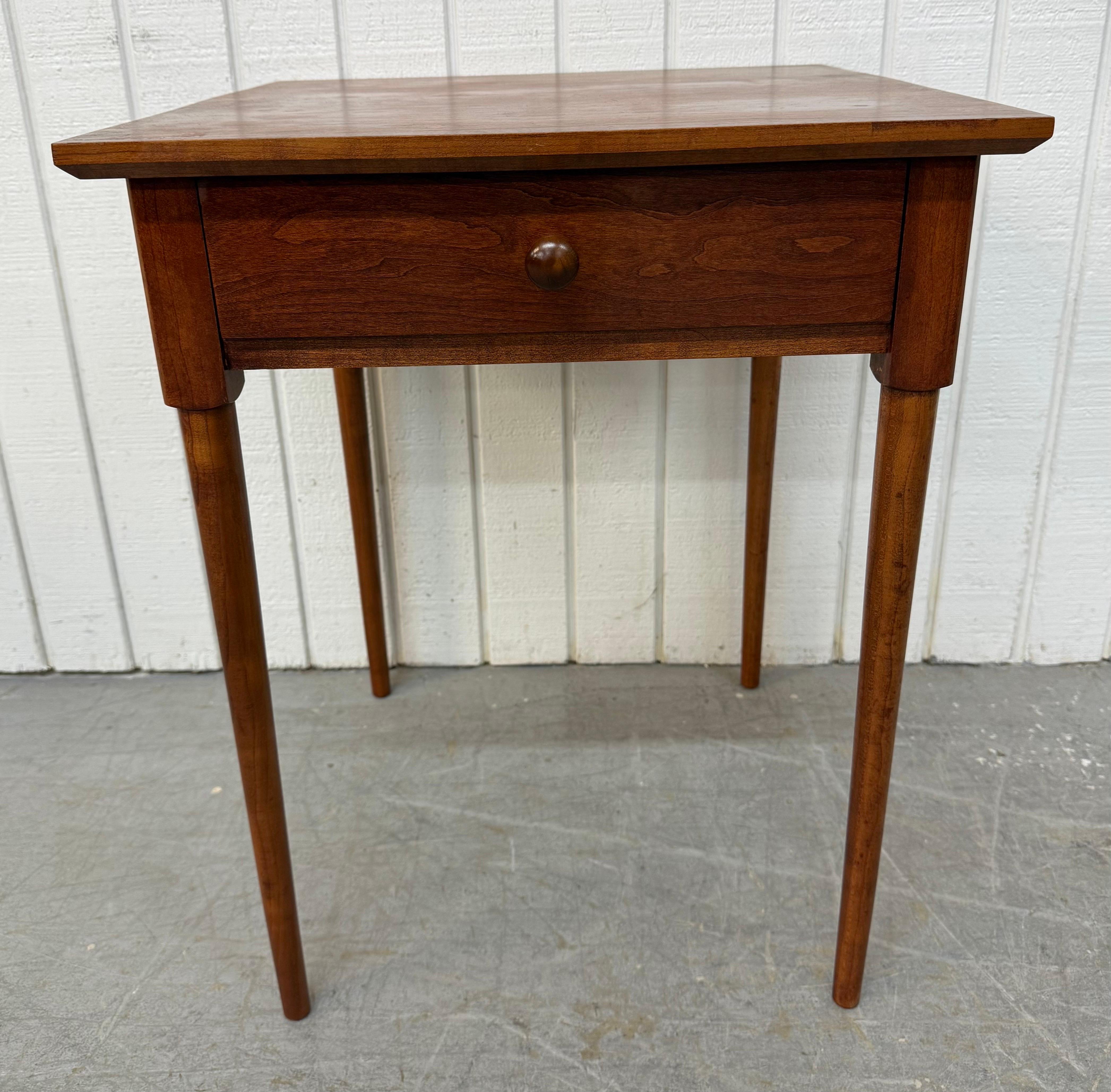 Wood Vintage Quality Shaker Style Walnut Nightstands - Set of 2 For Sale