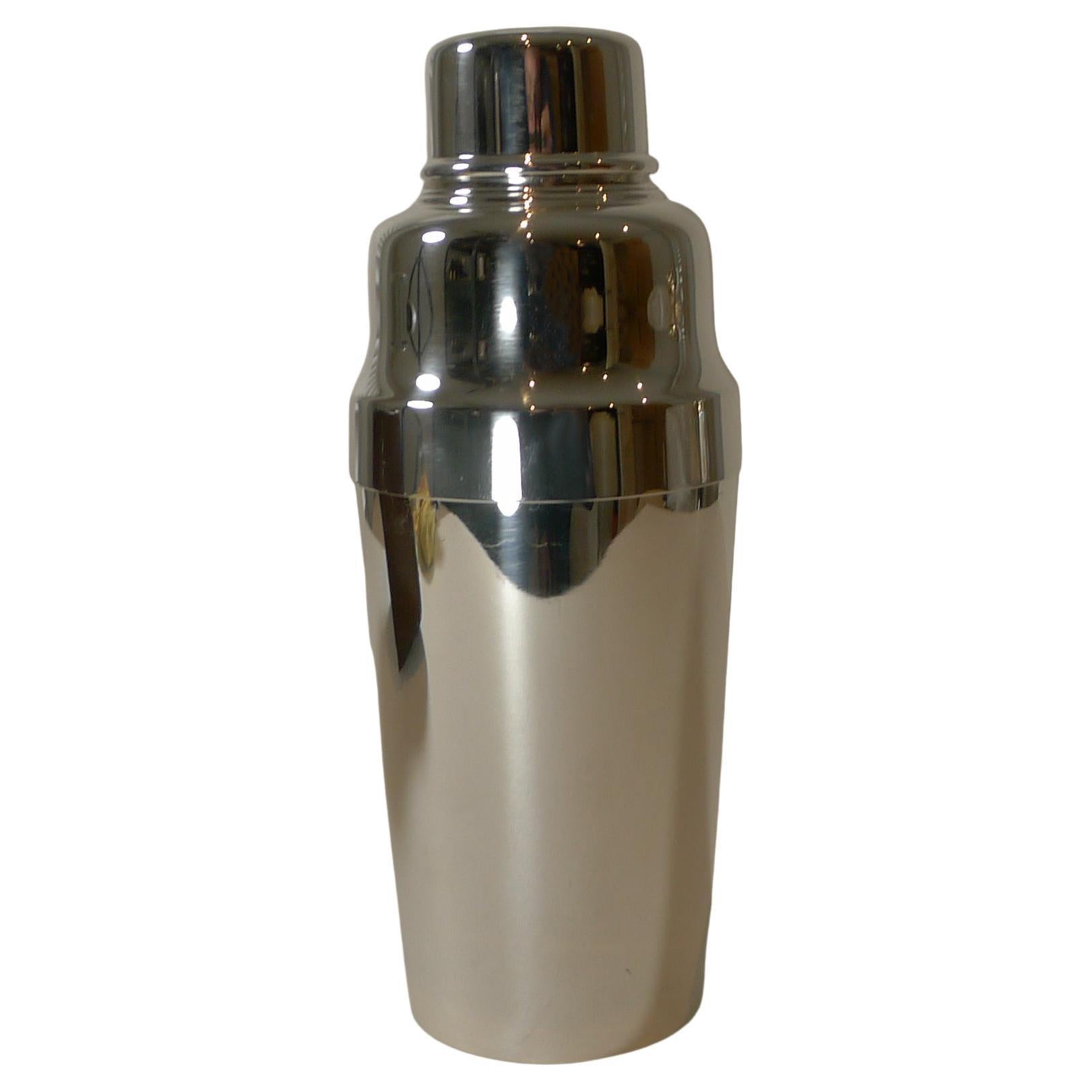 Vintage Quality Silver Plated Cocktail Shaker by Christofle, Paris, c.1935