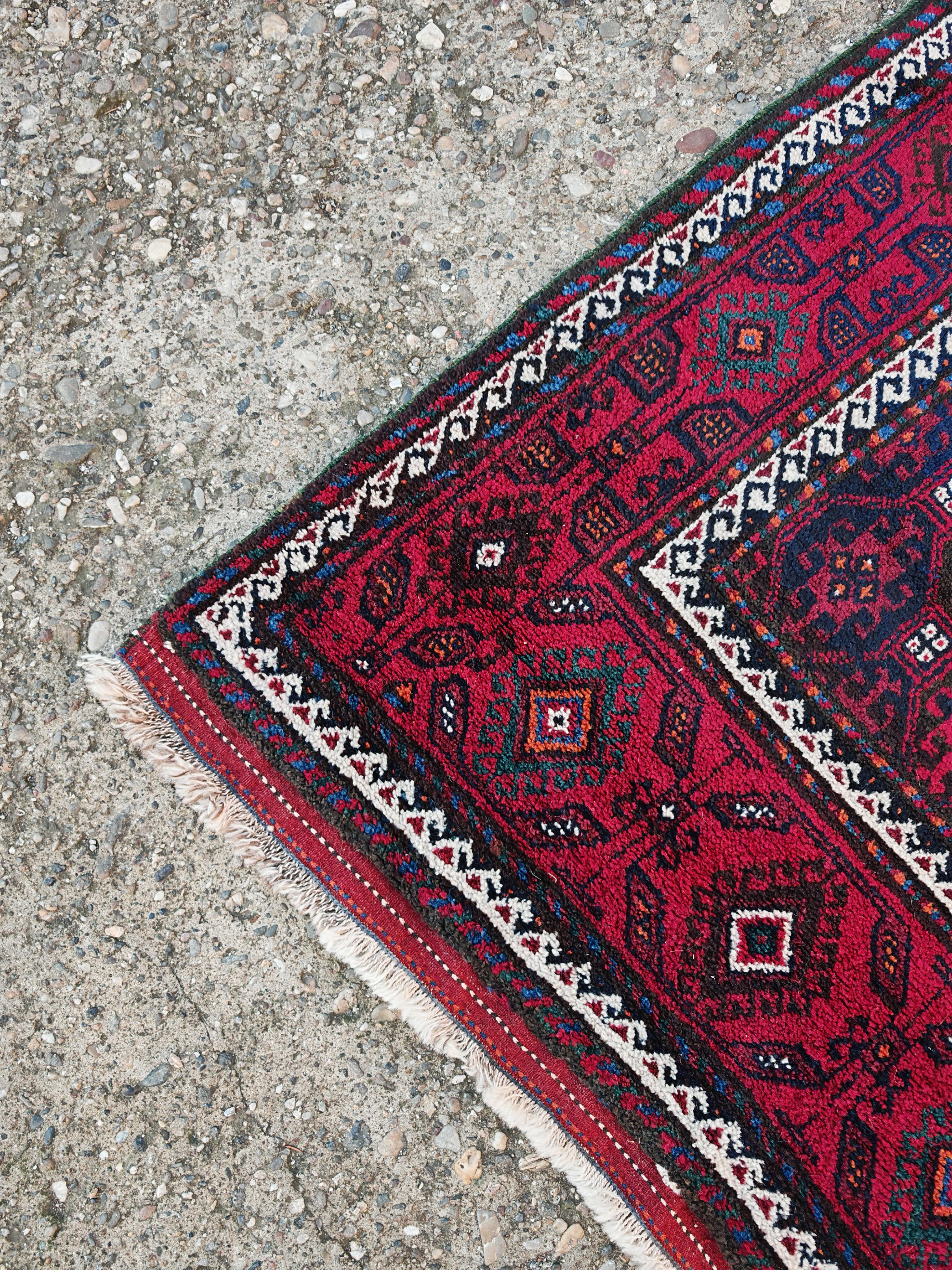 Vintage Quchan Rug hand-woven by Kurdish tribes, 1940s (Westasiatisch) im Angebot