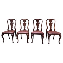 Vintage Queen Anne Style Dining Chairs By Baker Furniture - 4