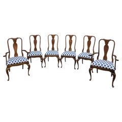 Vintage Queen Anne Style Dining Chairs by Century Chair Co. – Set of 6