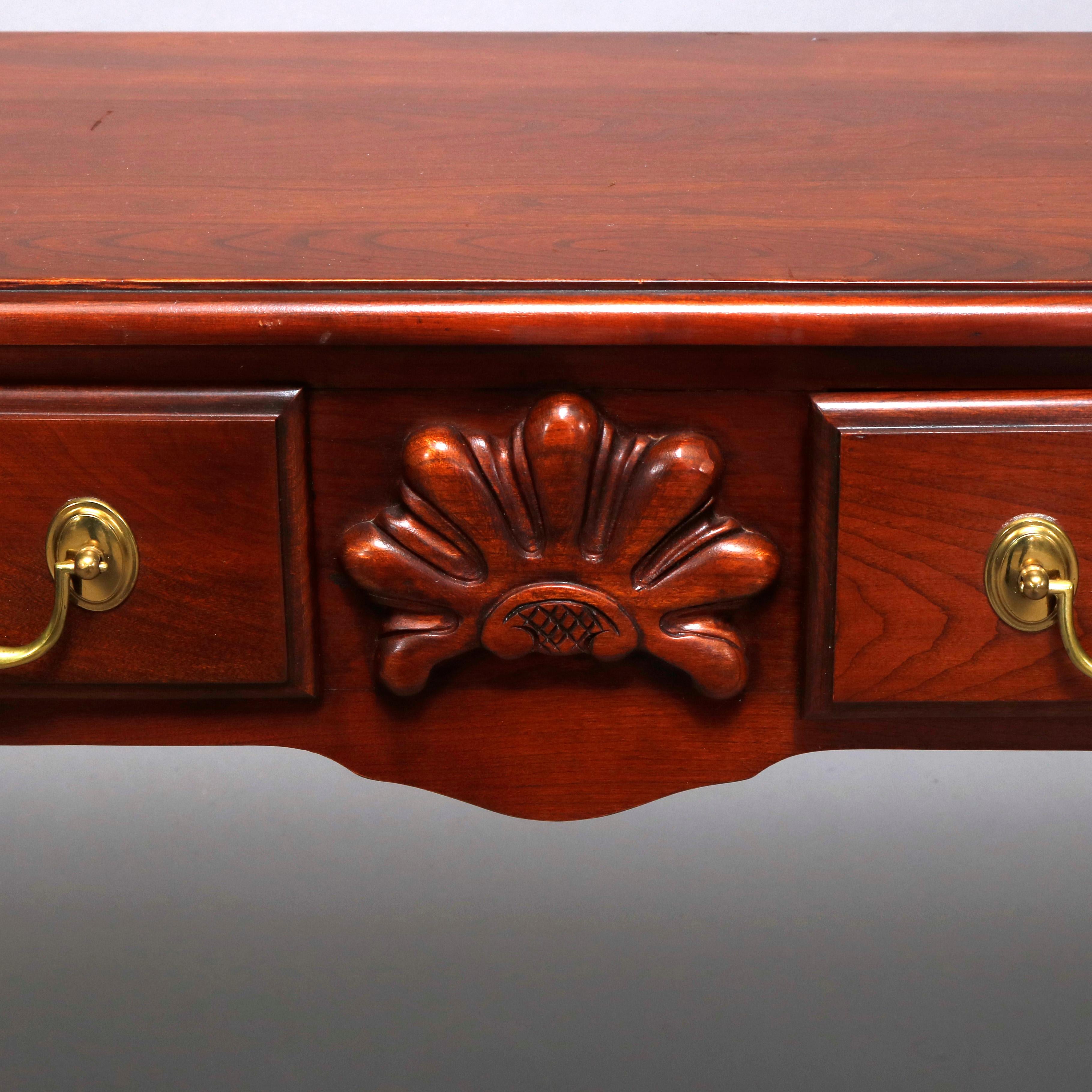 Vintage Queen Anne Style Mahogany Sofa Table by Harden, 20th Century 1