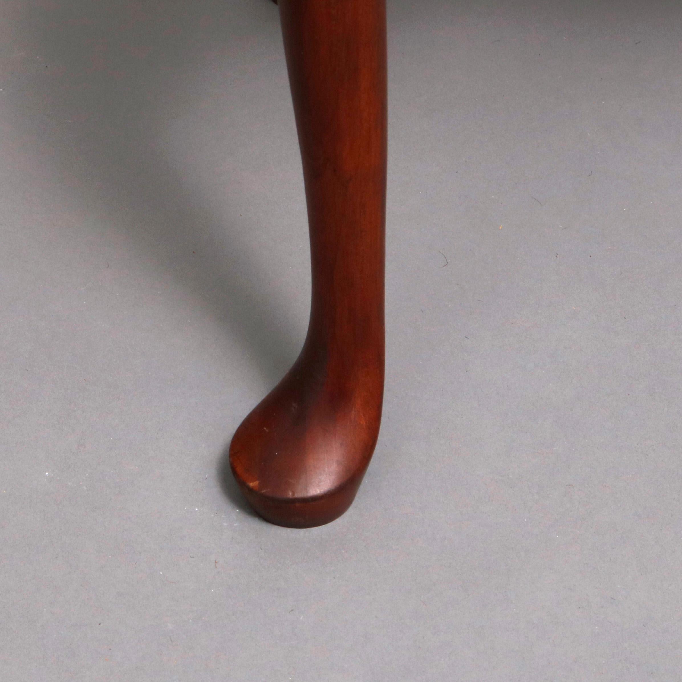 Vintage Queen Anne Style Mahogany Sofa Table by Harden, 20th Century 8