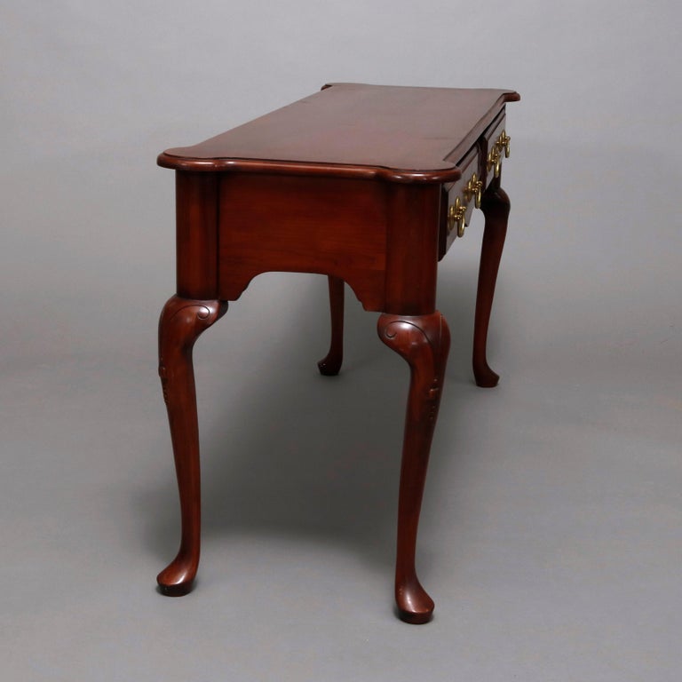 Vintage Queen Anne Style Mahogany Sofa Table by Harden, 20th Century at