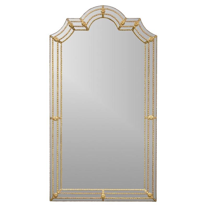 Vintage Queen Anne Stil Spiegel von Bayarri Spanien im Angebot