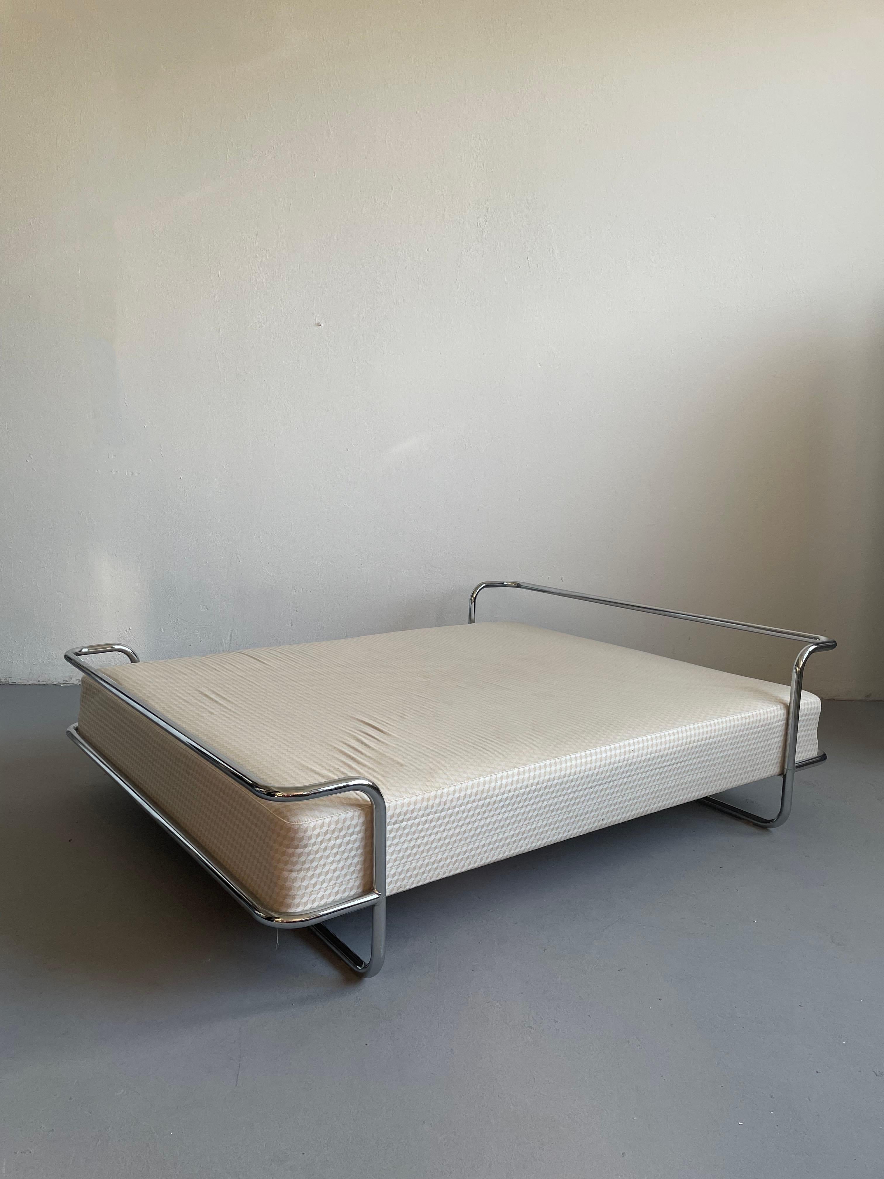 Vintage King Chrome Bed Frame 