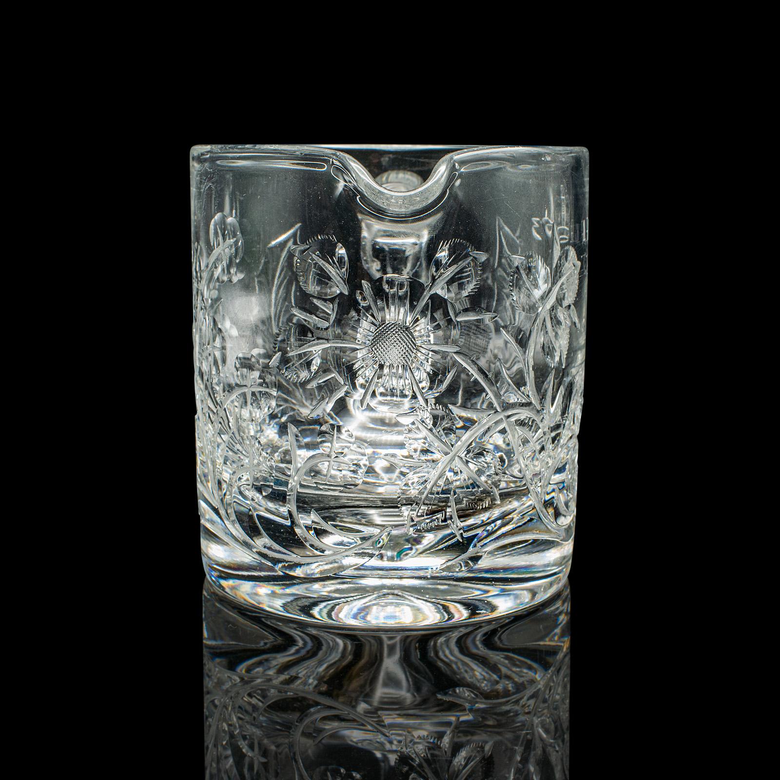 Vintage Krug zur Krönung von Königin Elisabeth II., Englisch, Glas, Kognakkrug, 1953 (Moderne der Mitte des Jahrhunderts) im Angebot