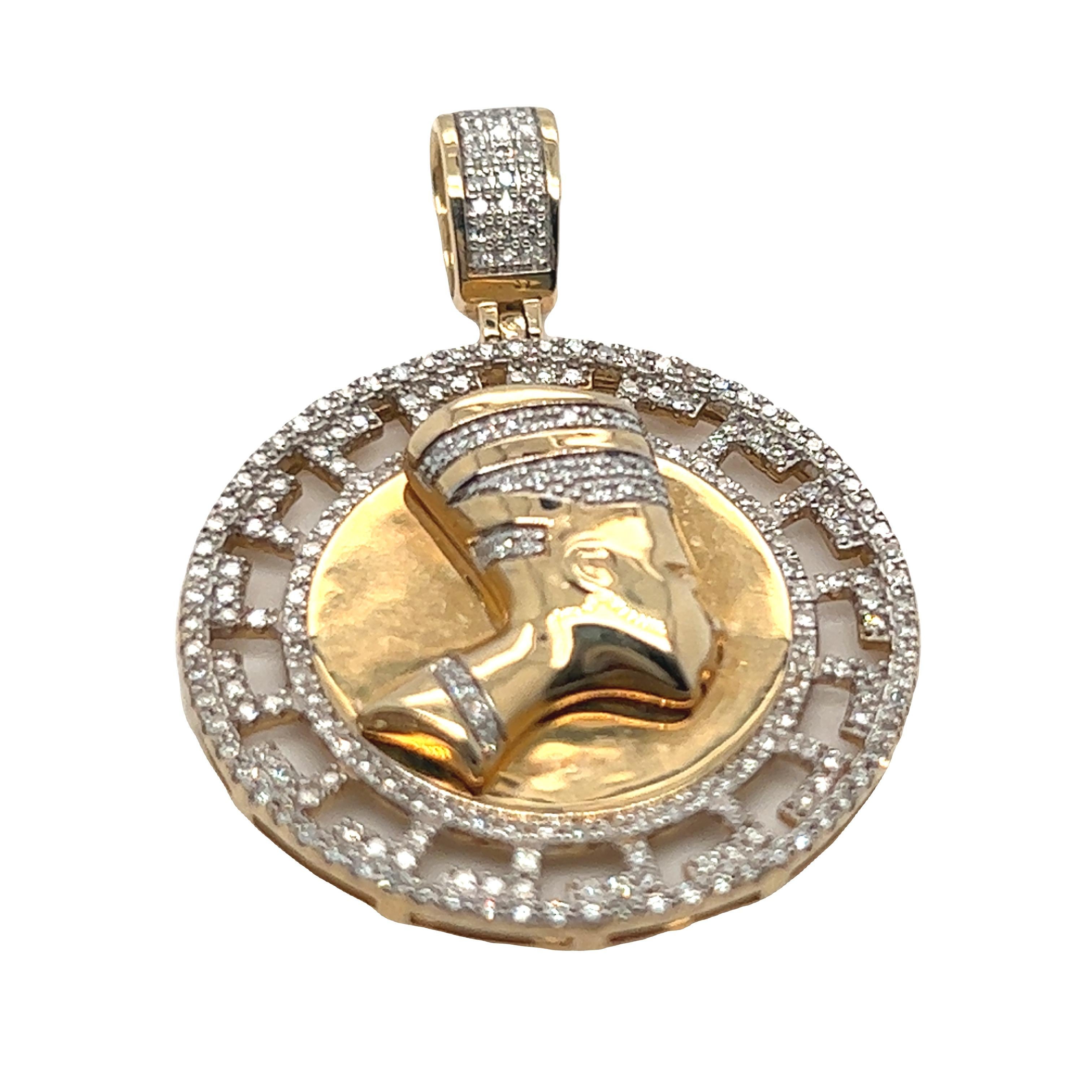 nefertiti gold necklace vintage