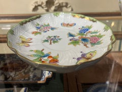 Vintage Queen Victoria Hand Painted Serving Plate by Herend