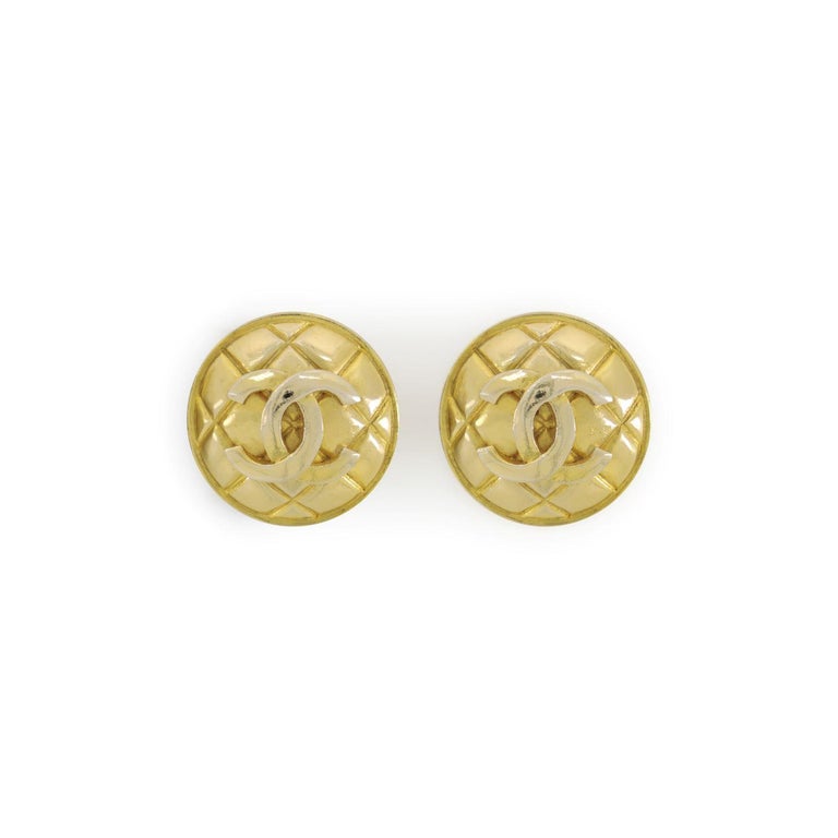 CHANEL, Jewelry, Chanel 991 Clipon Earrings Gold 61982