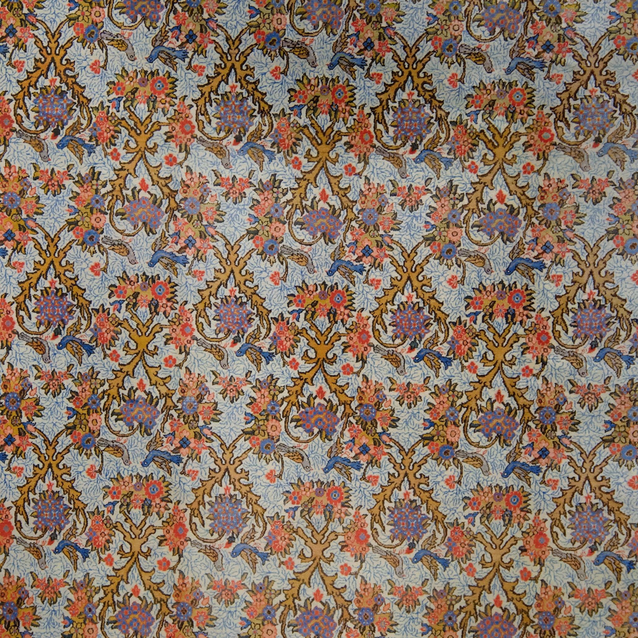 Persiano Tappeto vintage Qum in vendita