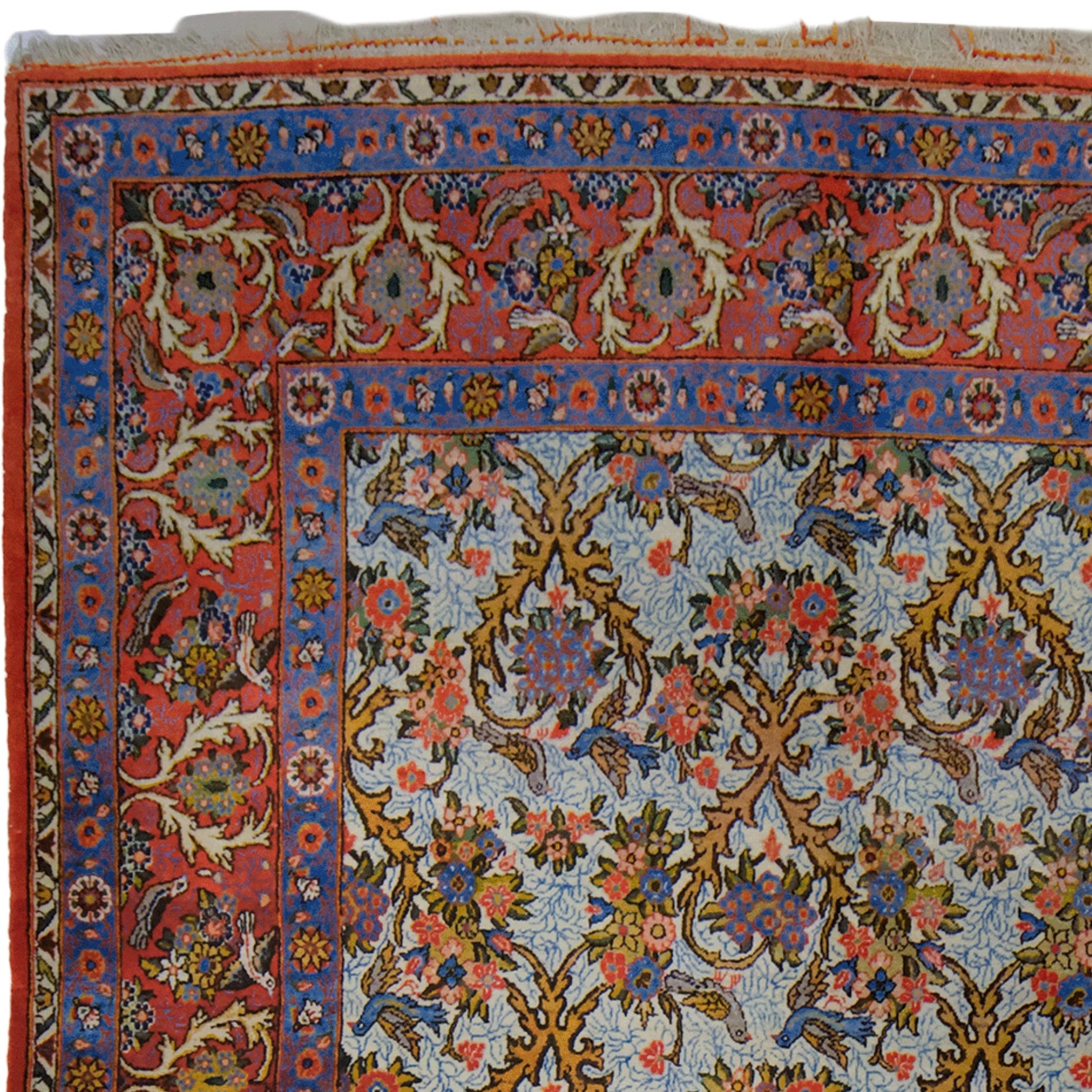 XX secolo Tappeto vintage Qum in vendita