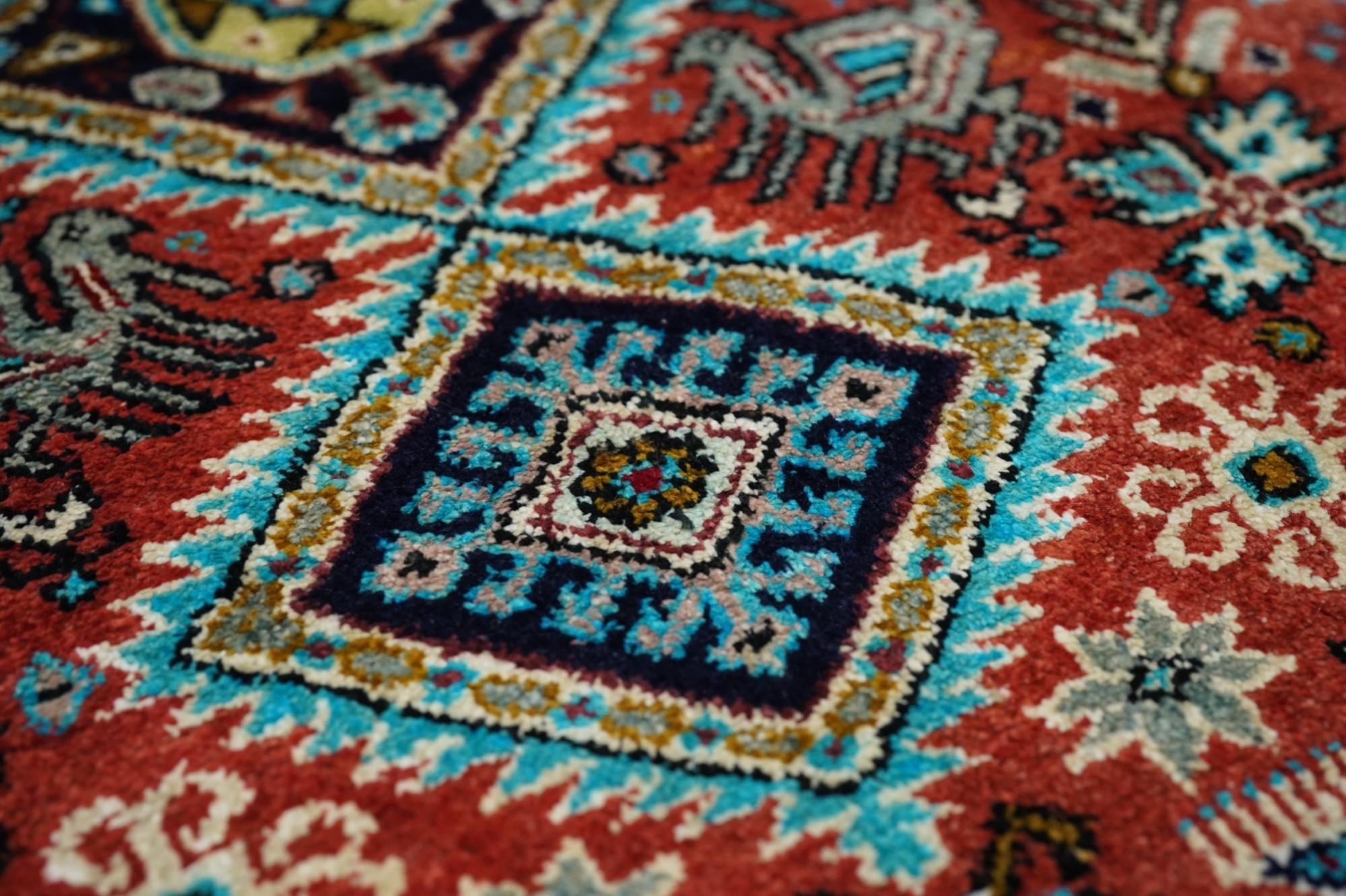 Extremely Fine Persian Silk Qum Rug 1'10'' x 2'10'' For Sale 2