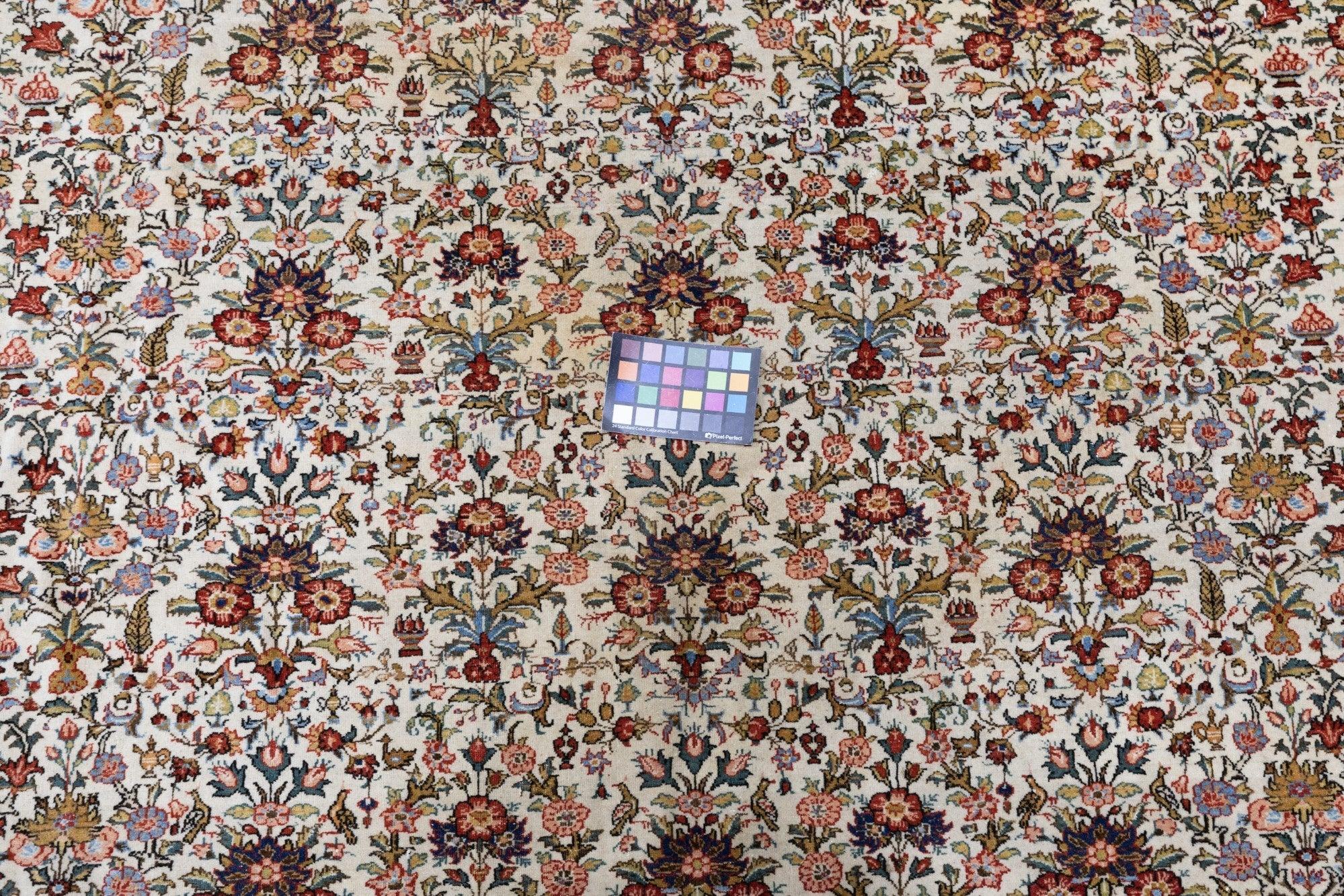 Wool Vintage Qum Rug 7'2'' x 10'5'' For Sale