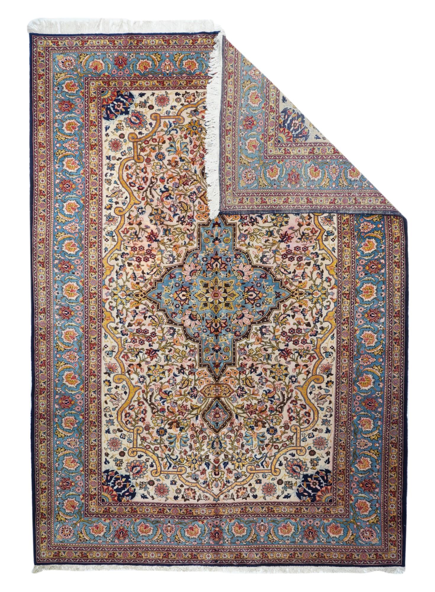 Fine Persian Qum Wool Rug 8'1'' x 11'4''.