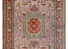 Vintage Qum Silk Rug