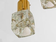 Vintage RAAK Five Glass Pendant Cascading Light Fixture