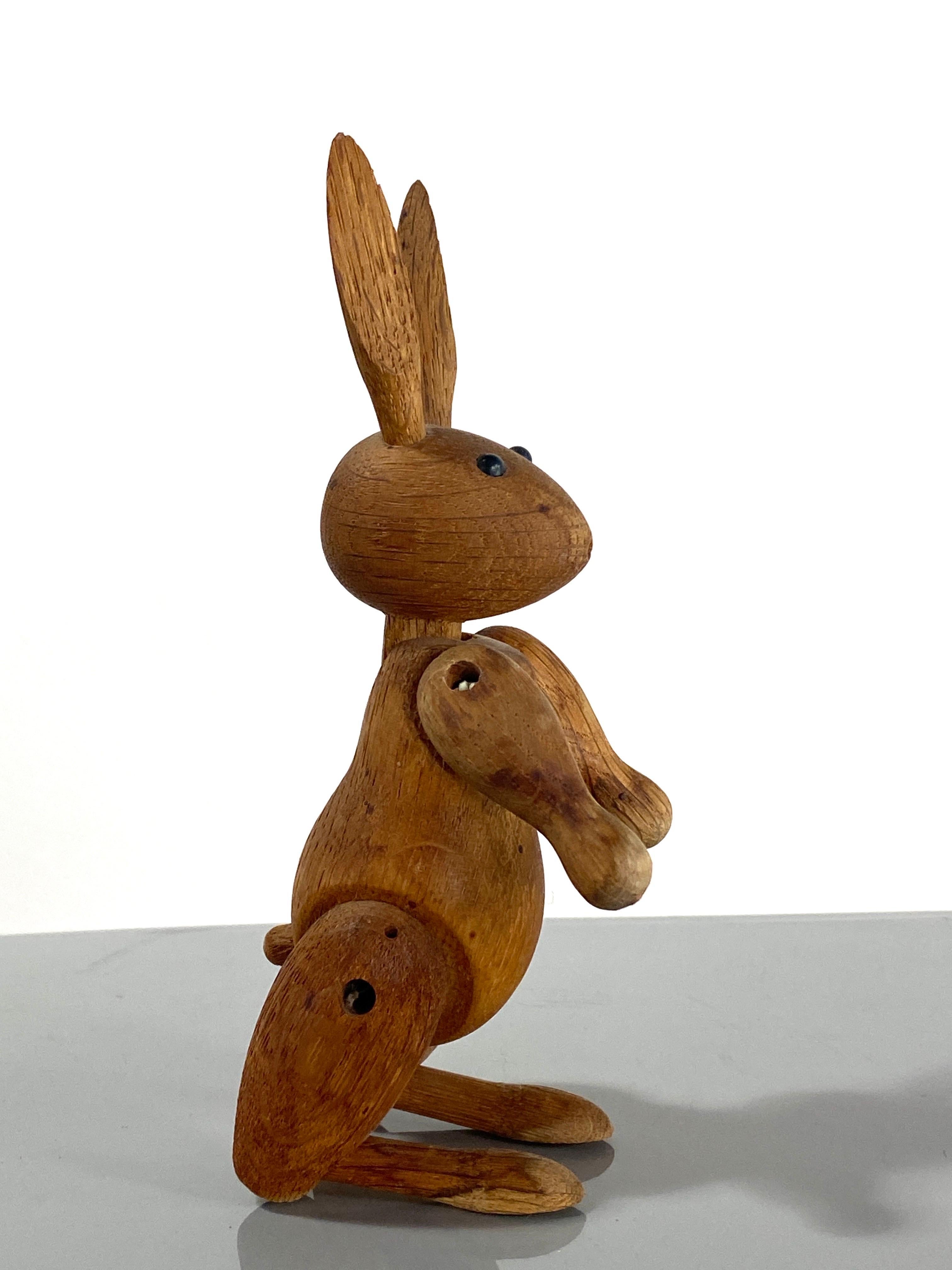 wooden jointed rabbit