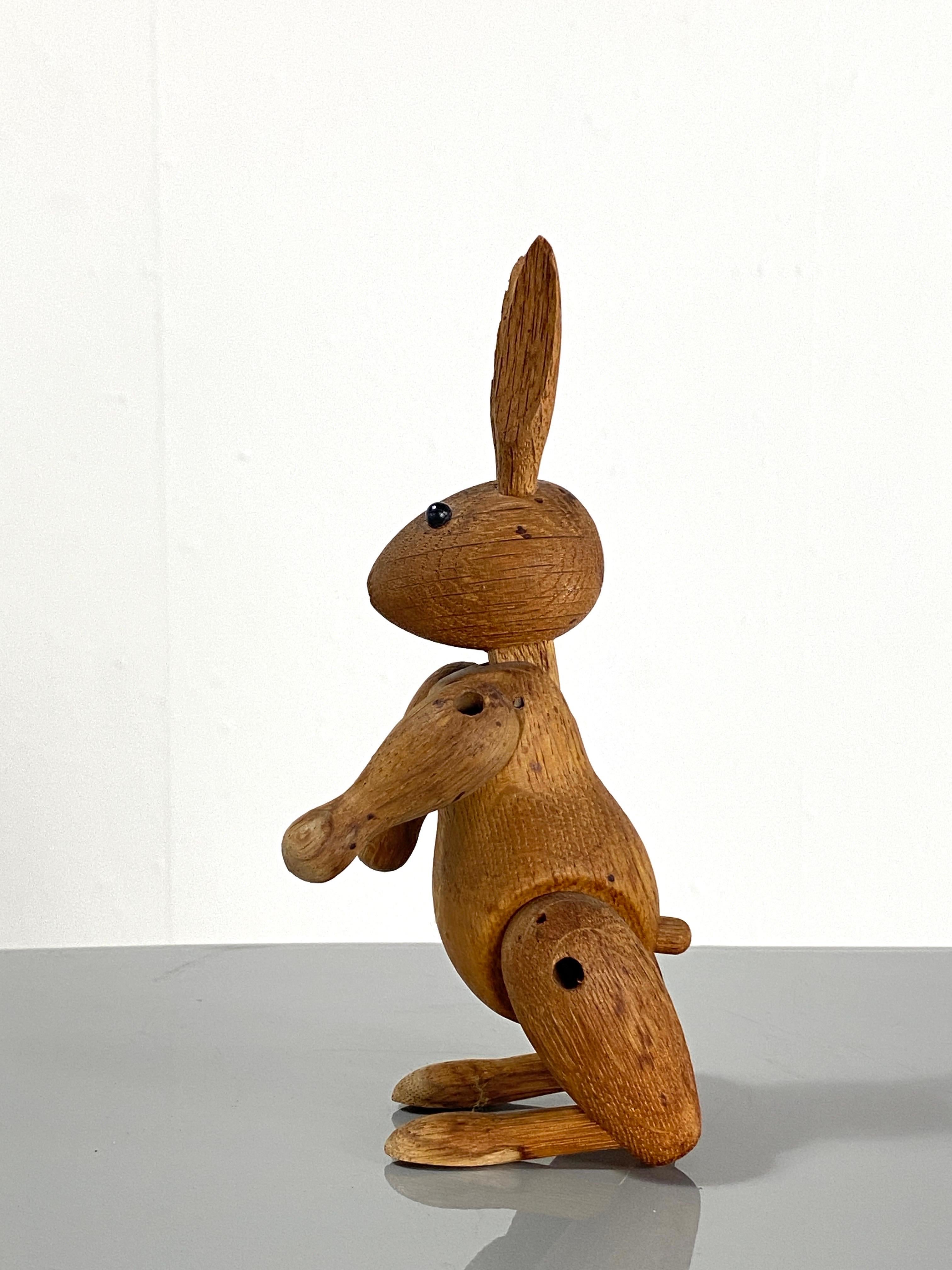 Vintage Rabbit Figurine by Kay Bojesen, It Was Designed in 1957, This is an Exam In Fair Condition In Munster, NRW