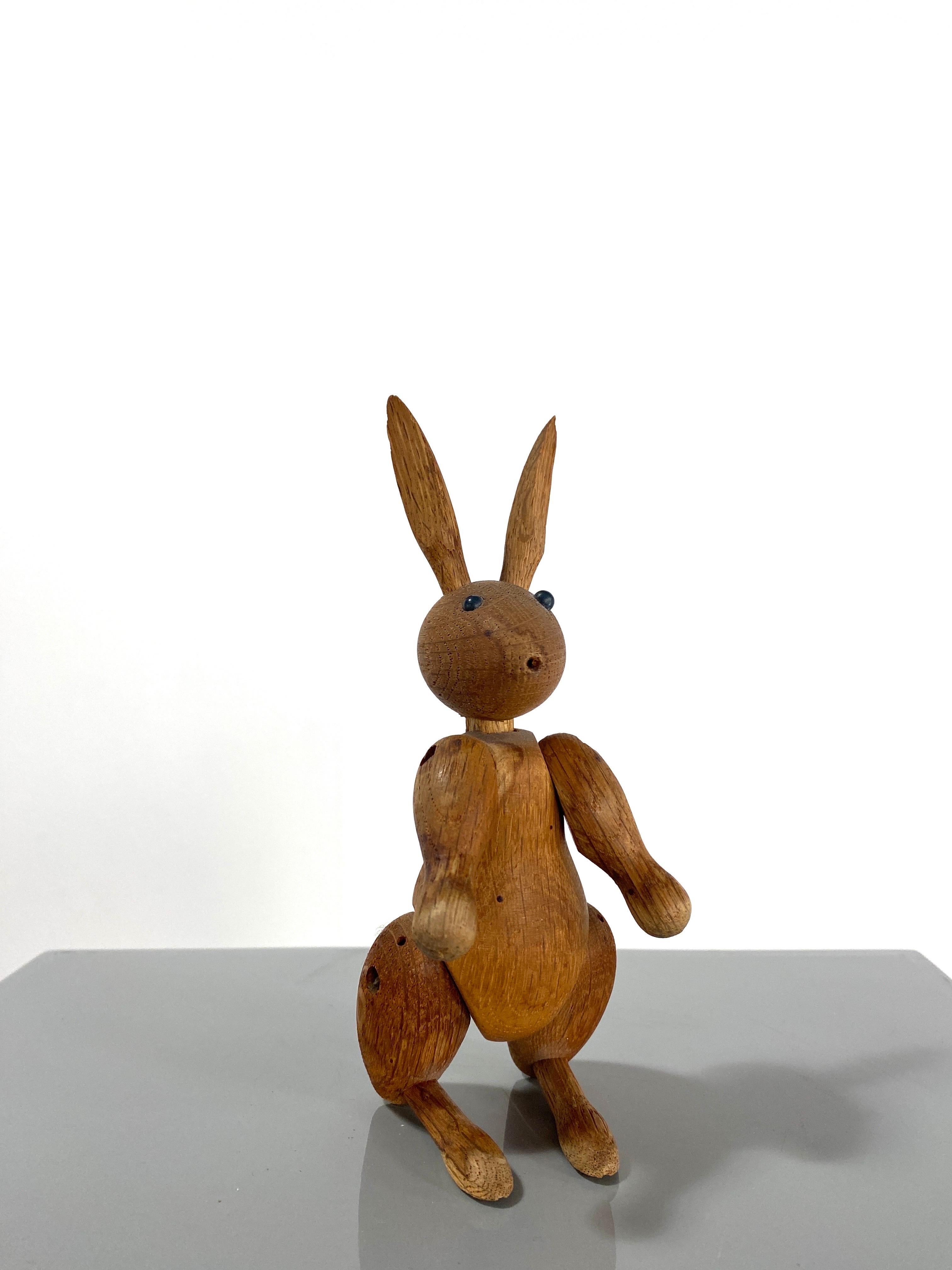 Mid-20th Century Vintage Rabbit Figurine by Kay Bojesen, It Was Designed in 1957, This is an Exam