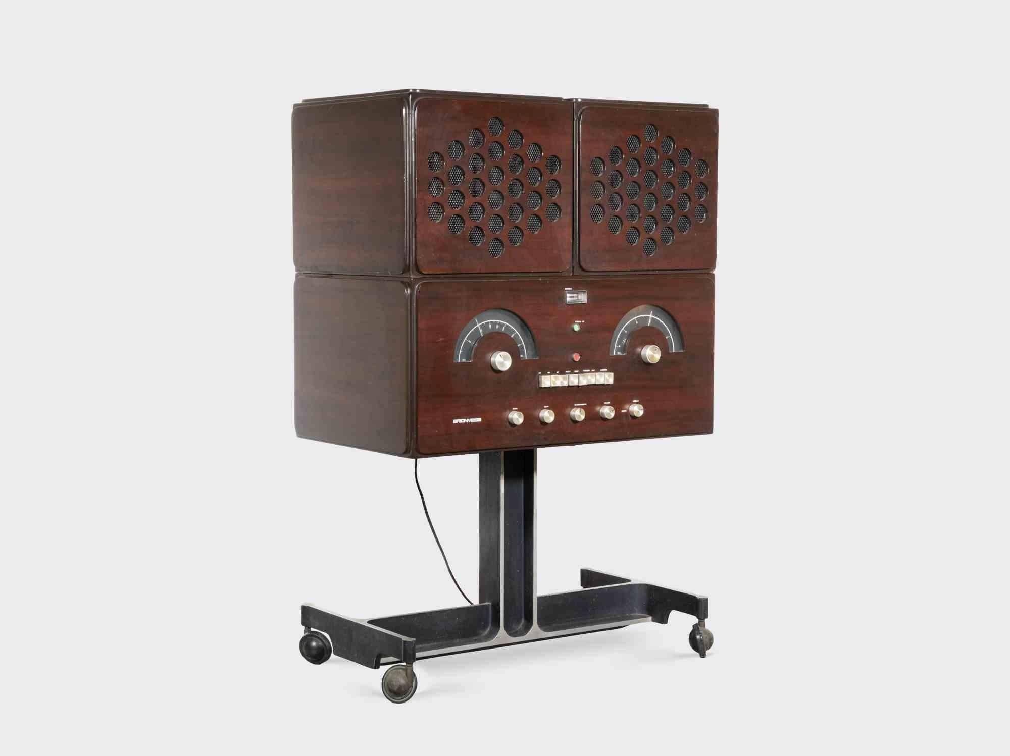 Milieu du XXe siècle Turntable radiophonographe d'Achille & Piegiacomo Castiglioni, années 1960 en vente